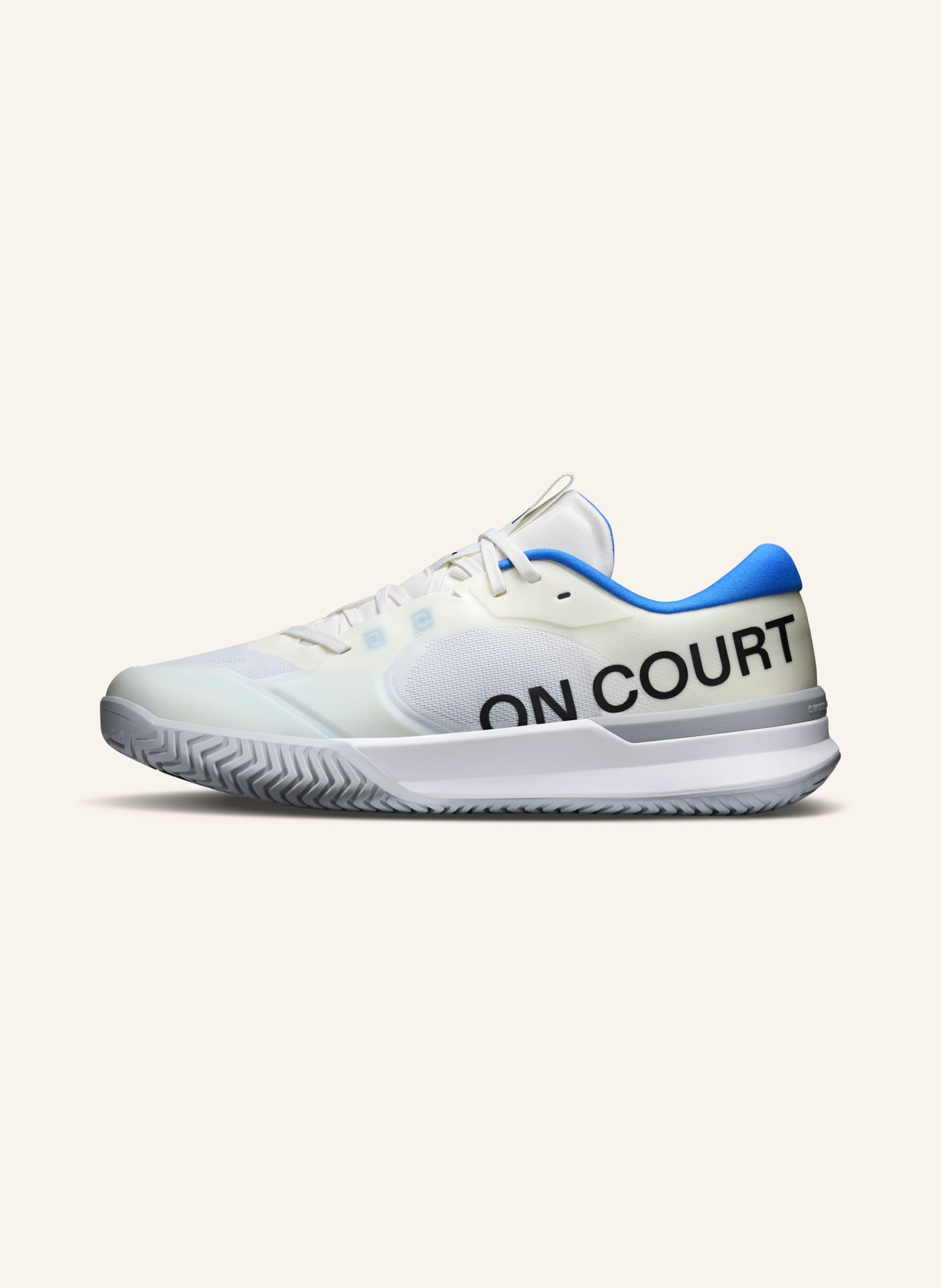 On Tennisschuhe THE ROGER PRO 3 CLAY: WEISS / BLAU