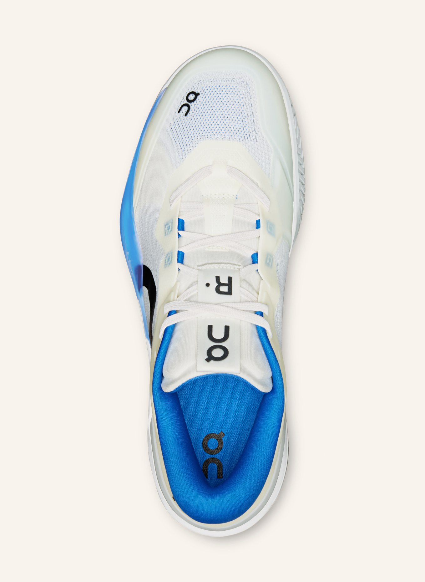 On Tennisschuhe THE ROGER PRO 3 CLAY: WEISS / BLAU