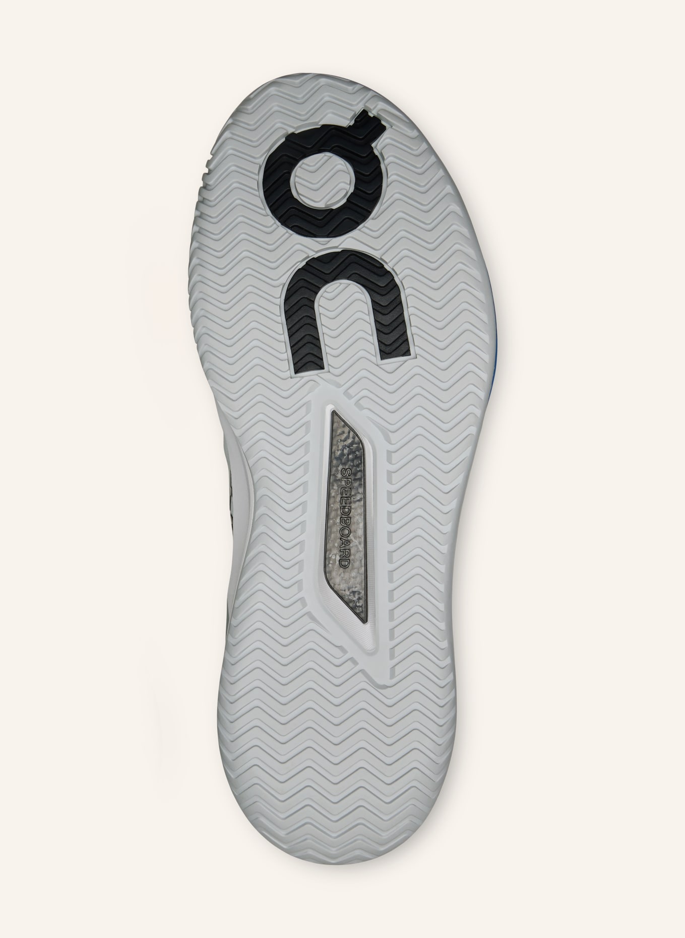 On Tennisschuhe THE ROGER PRO 3 CLAY: WEISS / BLAU
