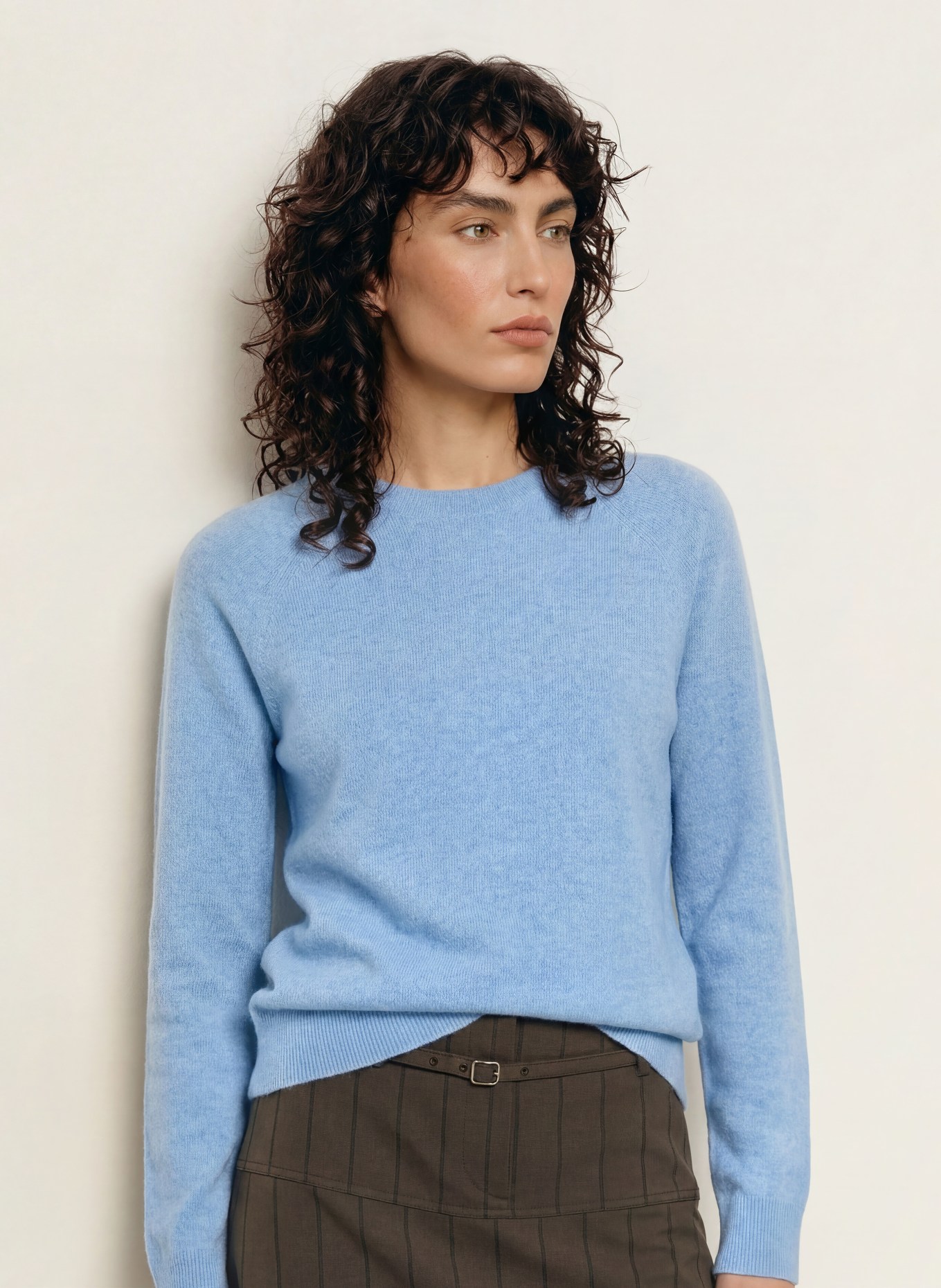 SAMSØE  SAMSØE Cashmere sweater BOSTON: LIGHT BLUE