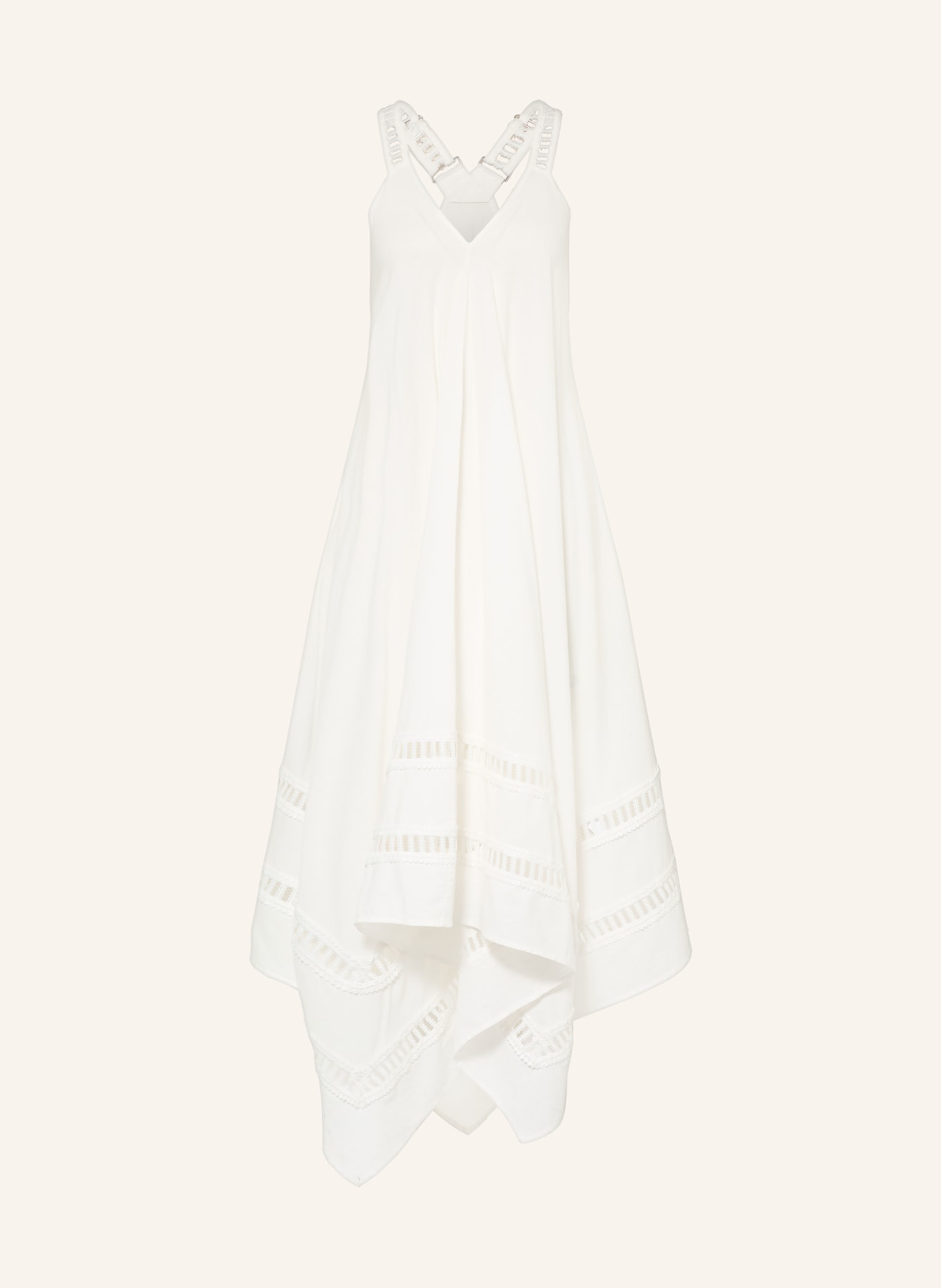 ALLSAINTS Rochie LIL DRESS cu dantelă: ALB