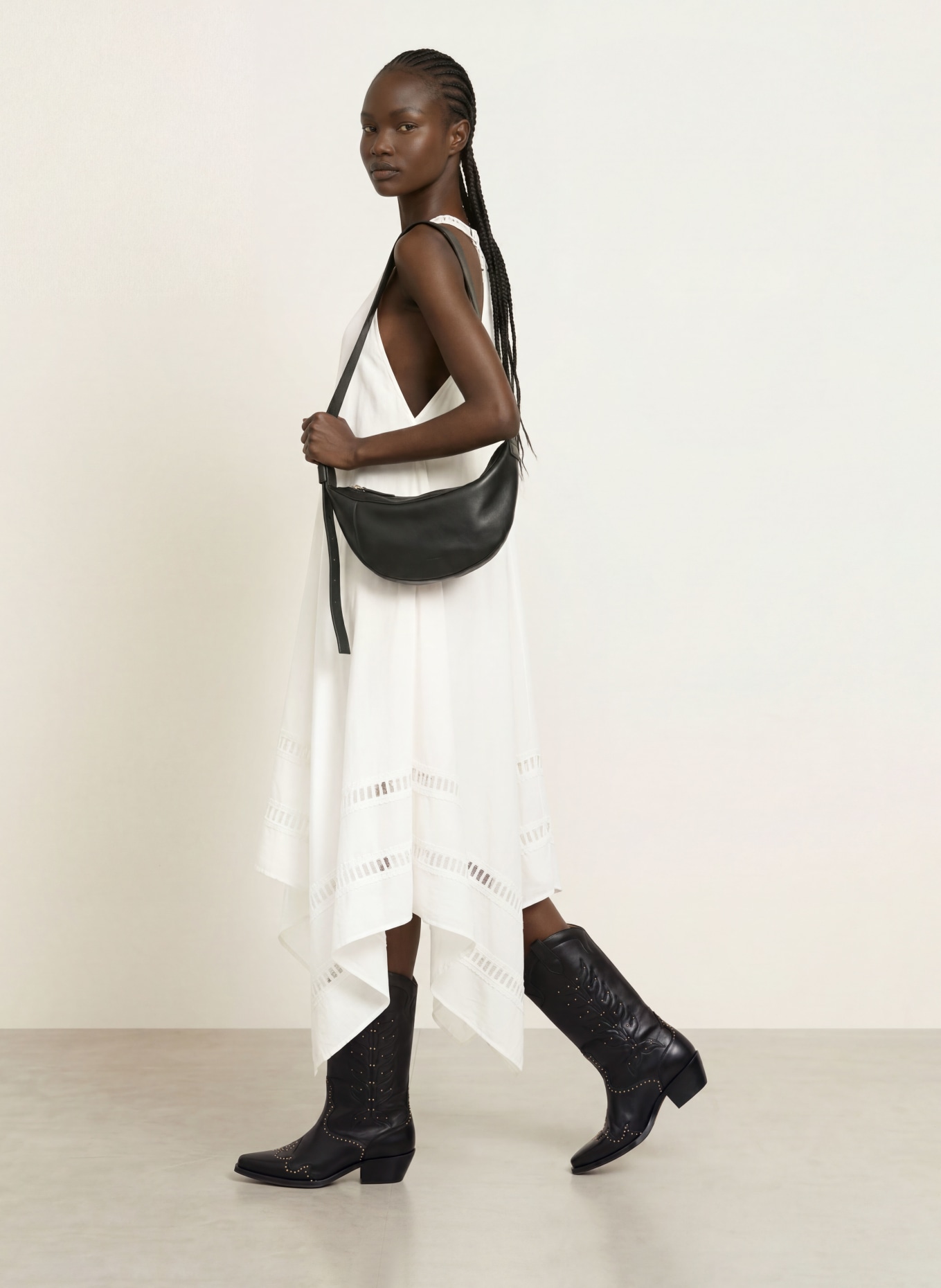 ALLSAINTS Rochie LIL DRESS cu dantelă: ALB