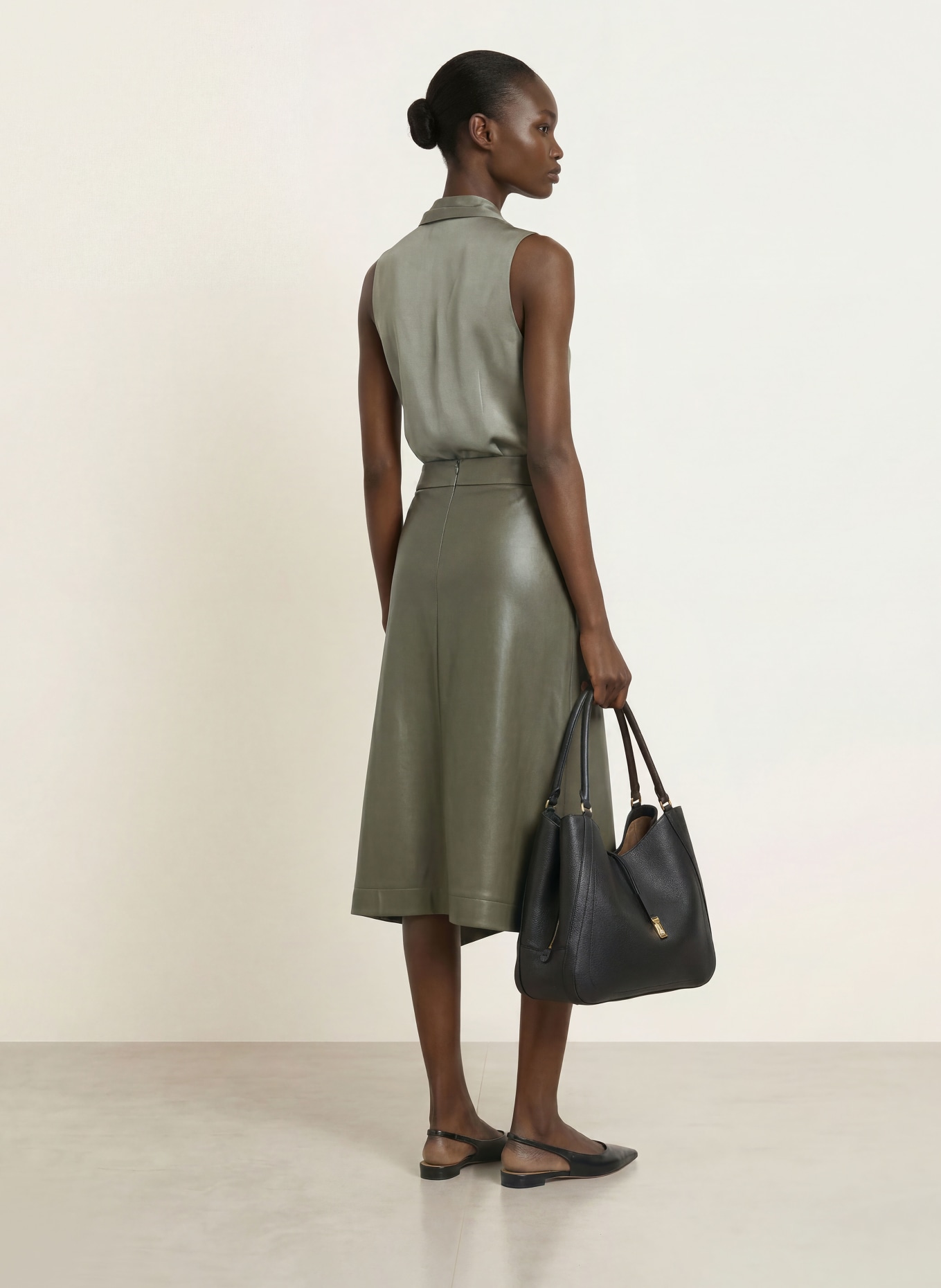 BOSS Blouse BOLARU van zijde: GROEN
