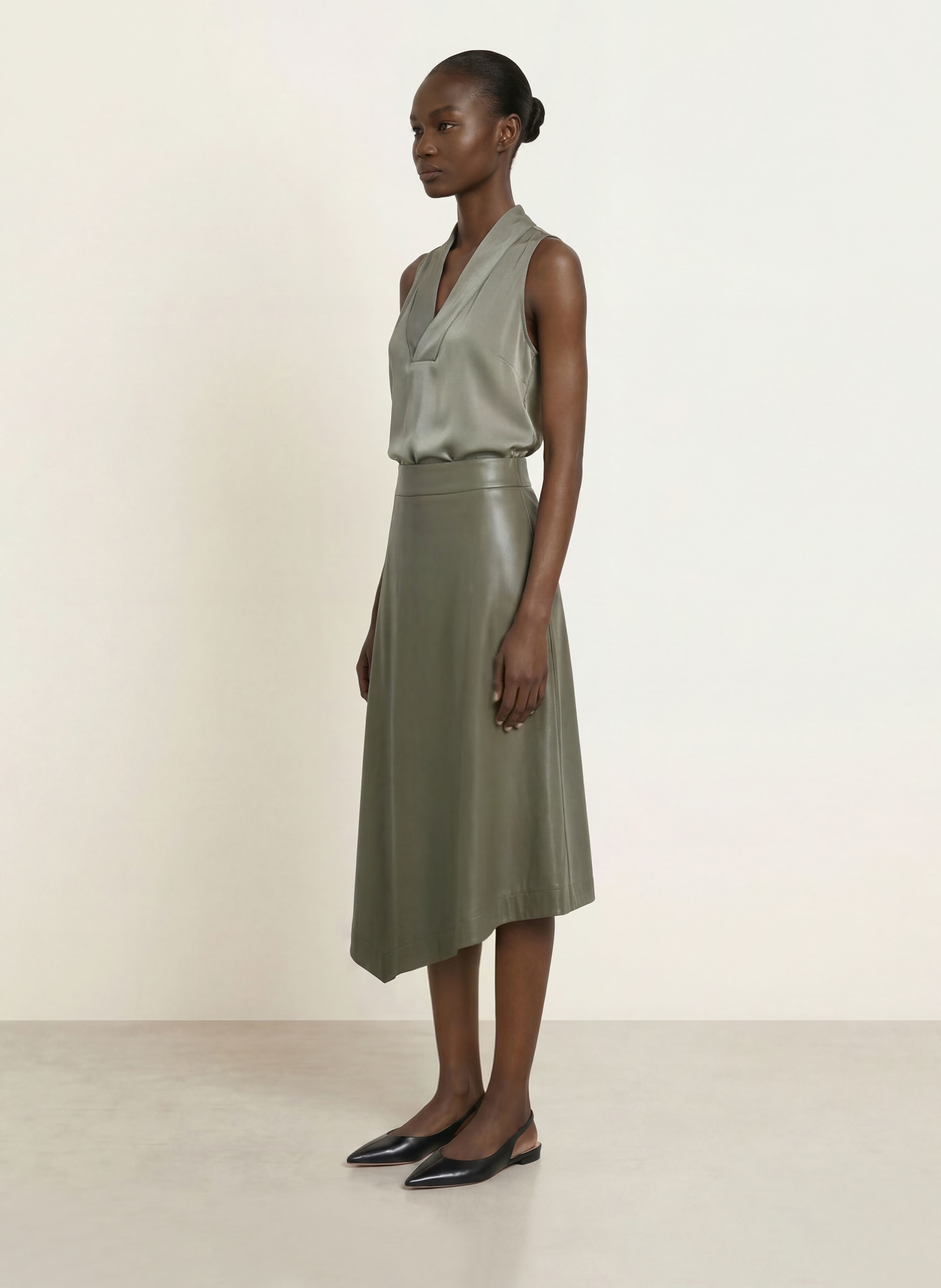 BOSS Blouse BOLARU van zijde: GROEN