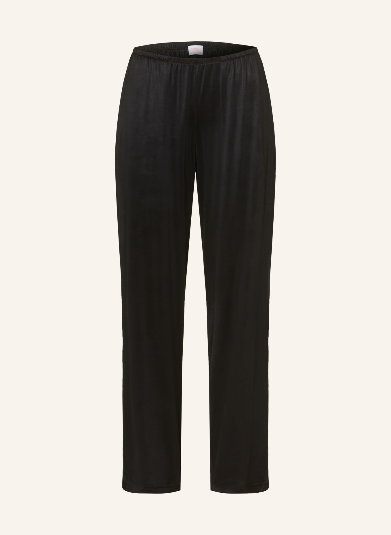 mey Schlafhose Serie PURE SHINE aus Satin: SCHWARZ
