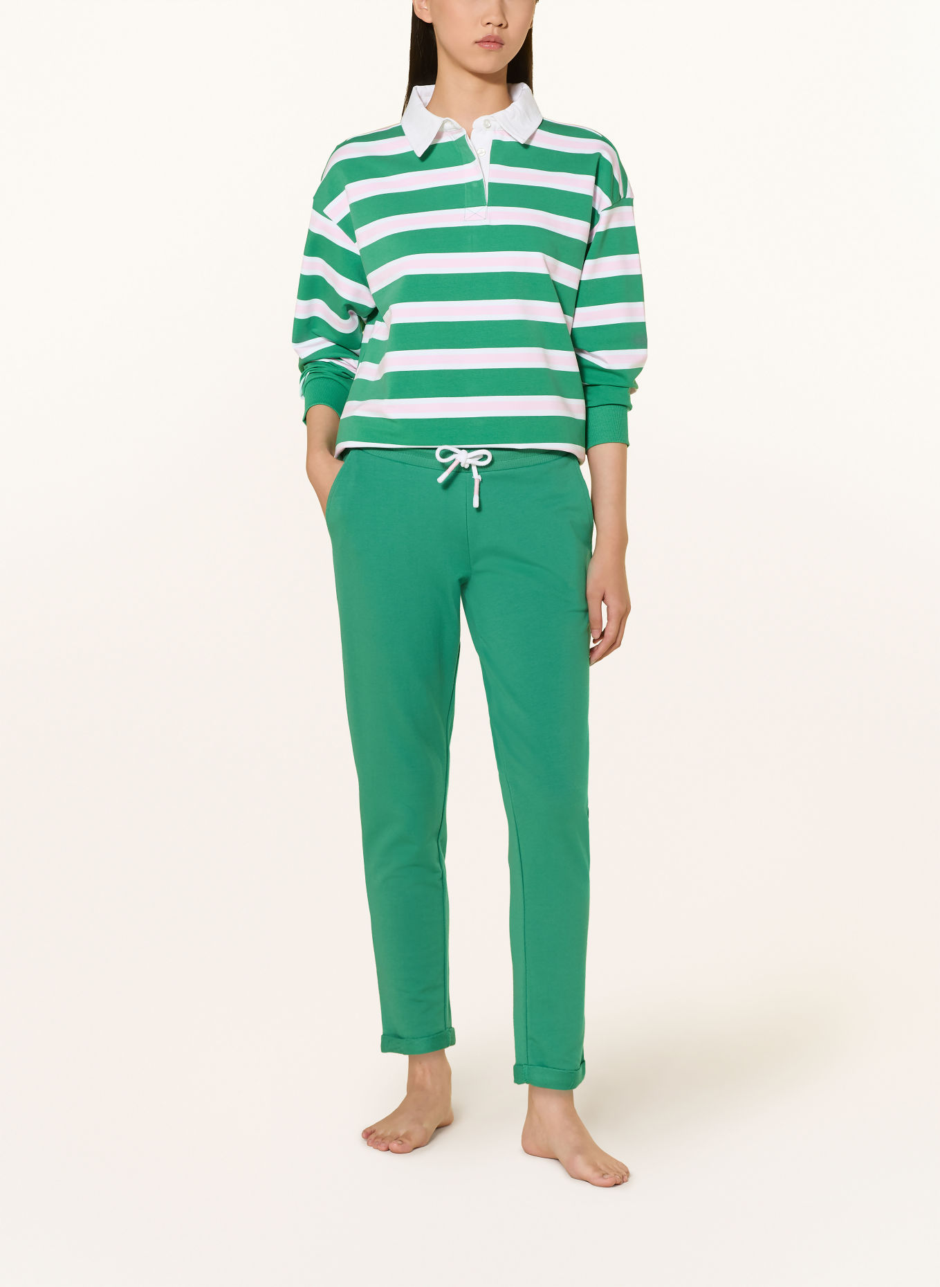 mey Lounge sweatpants series COZY NIGHTS: GREEN