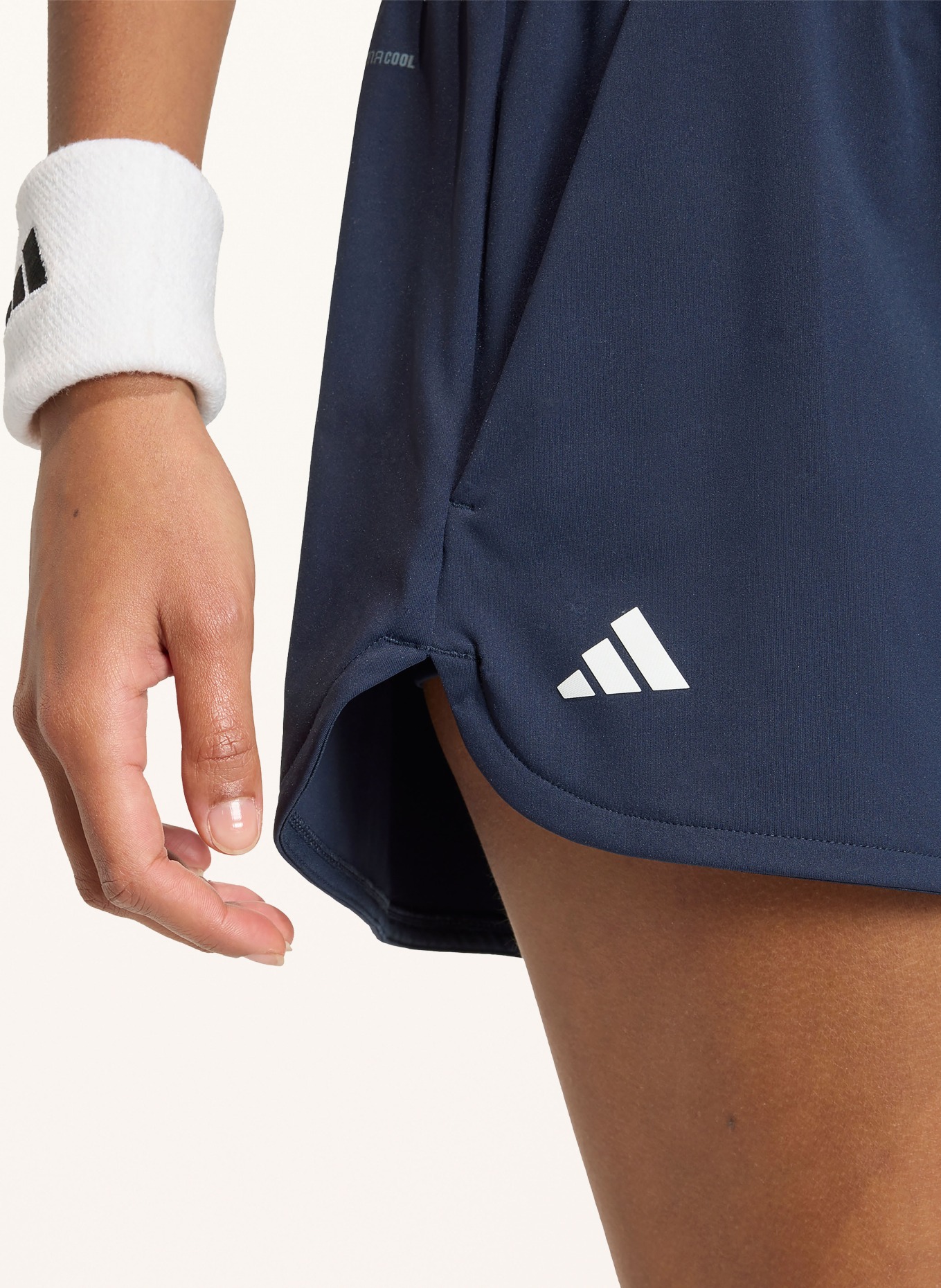 adidas Tenisové šortky 2 v 1 TENNIS CLIMACOOL PRO: TMAVĚ MODRÁ / BÍLÁ