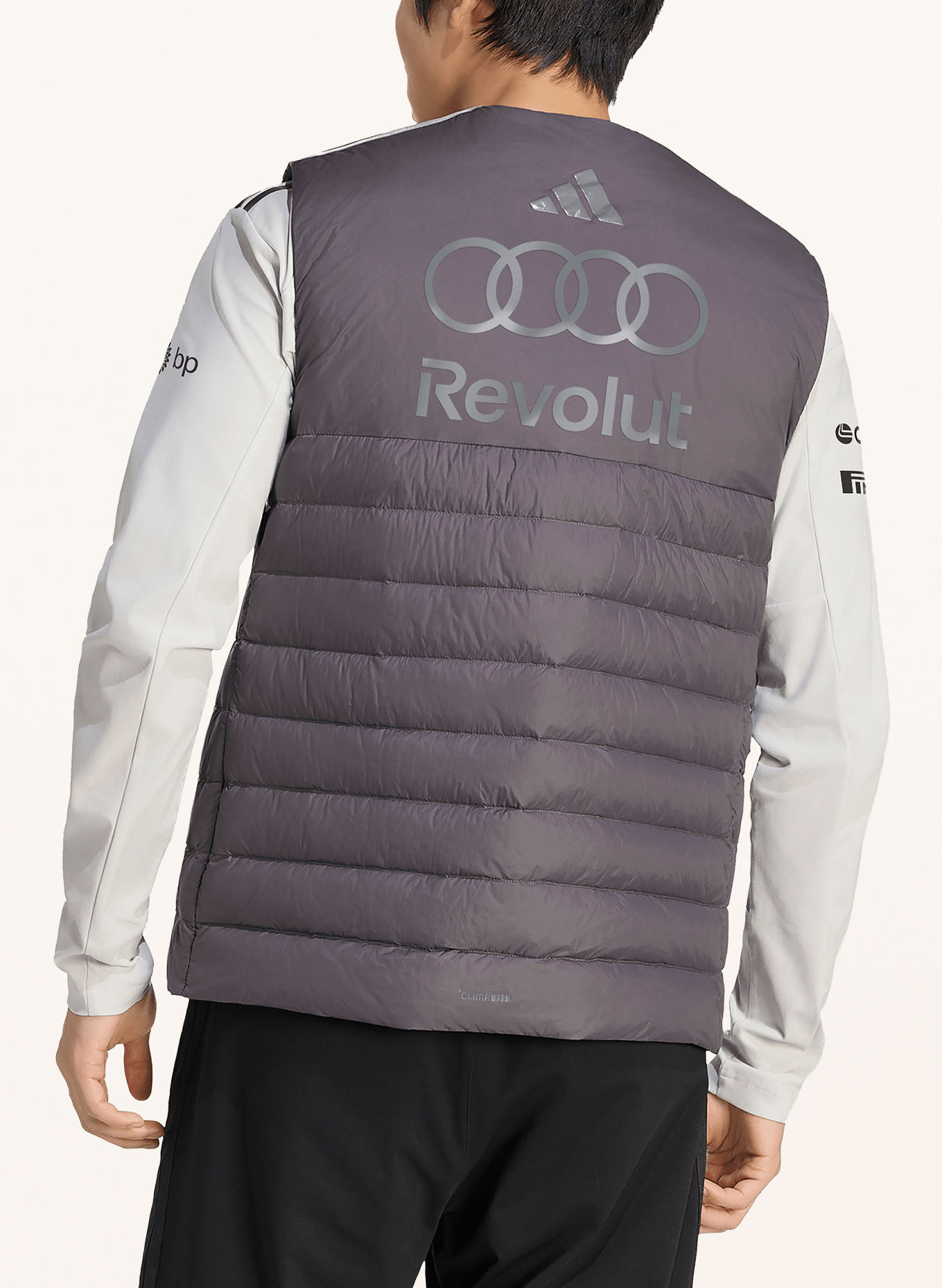 adidas AUDI REVOLUT F1 TEAM ENGINEERS & MARKETING Down vest: DARK GRAY