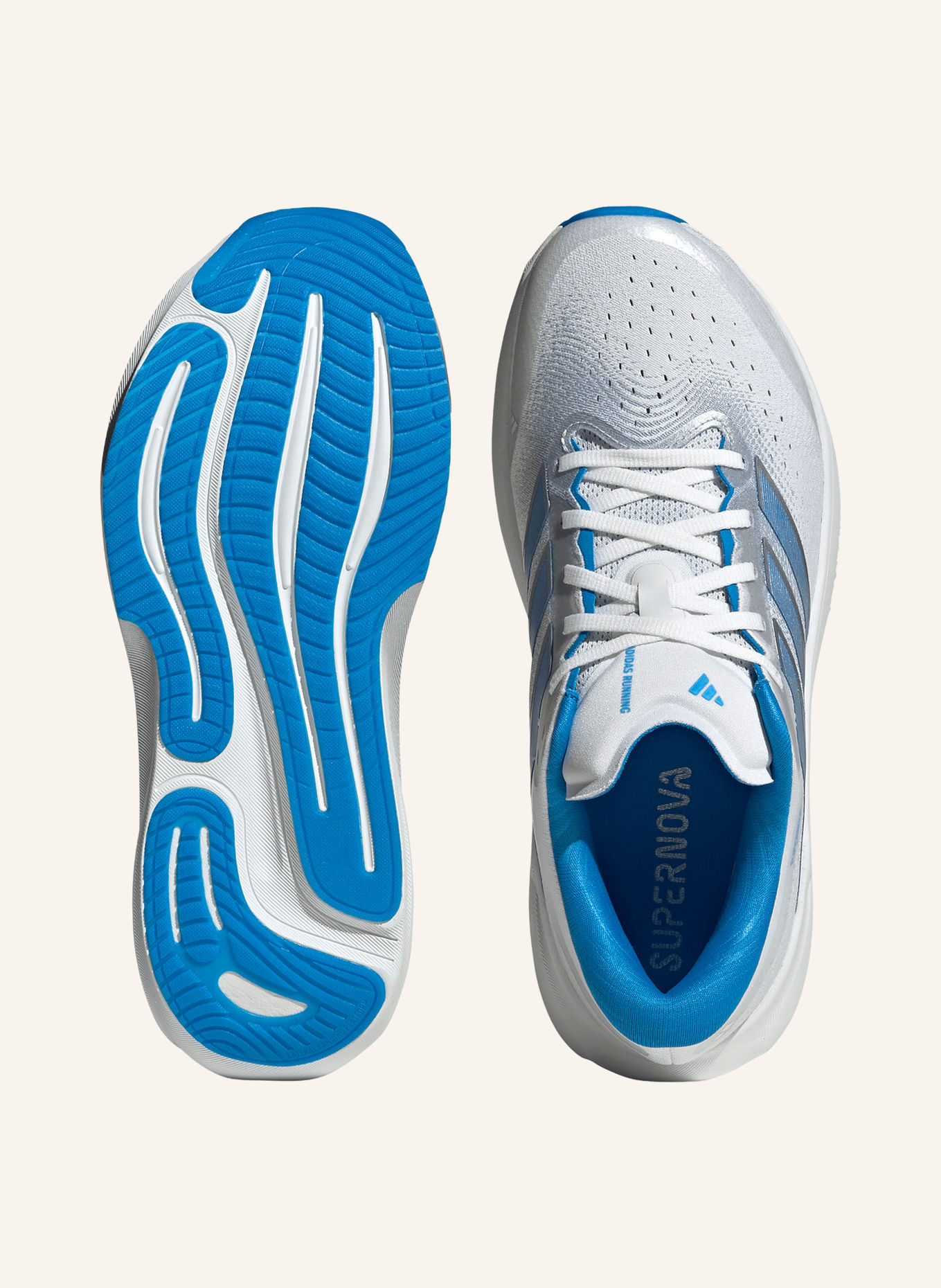 adidas Laufschuhe SUPERNOVA RISE 3: BLAU / WEISS