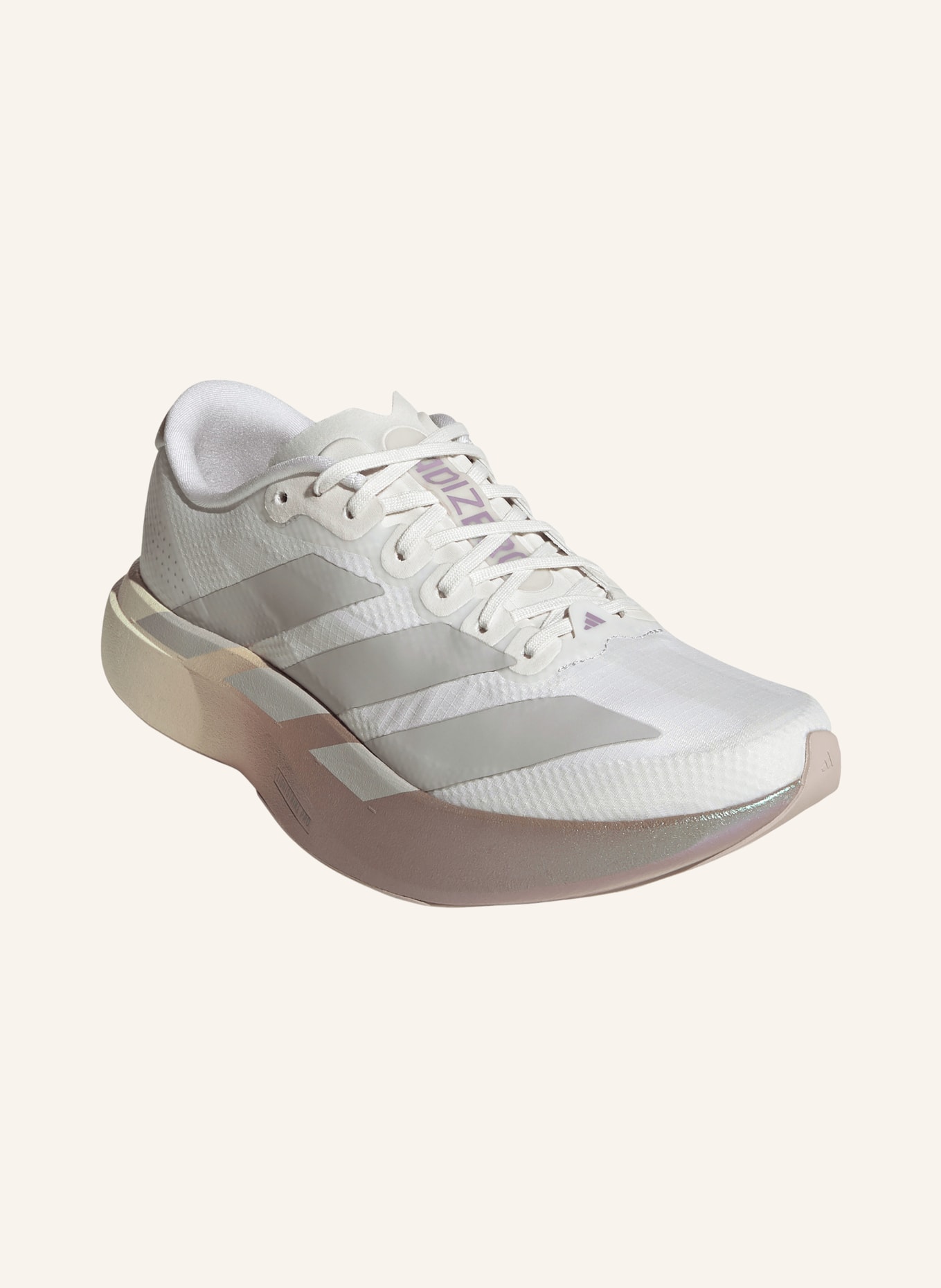 adidas Løbesko ADIZERO EVO SL WOVEN: HVID / LYSEGRÅ