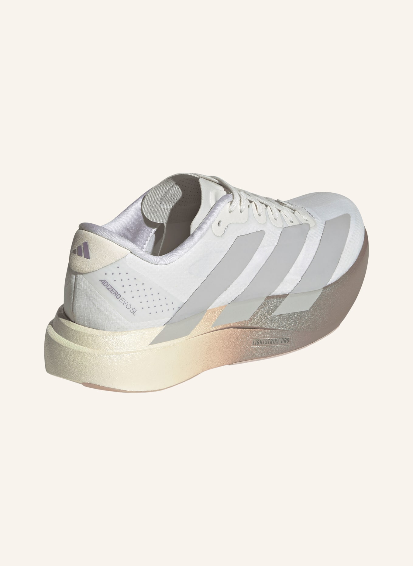 adidas Løbesko ADIZERO EVO SL WOVEN: HVID / LYSEGRÅ