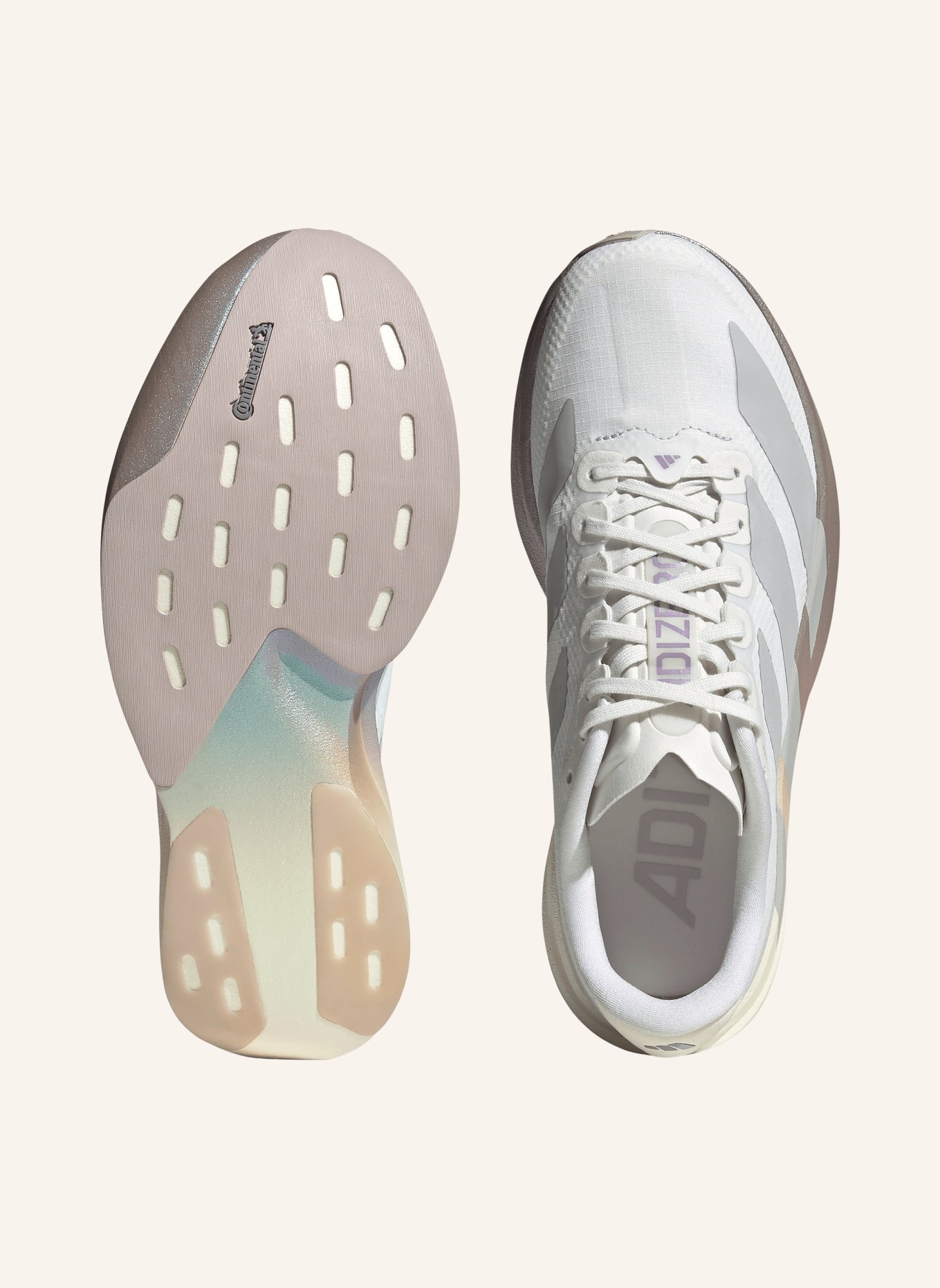 adidas Løbesko ADIZERO EVO SL WOVEN: HVID / LYSEGRÅ