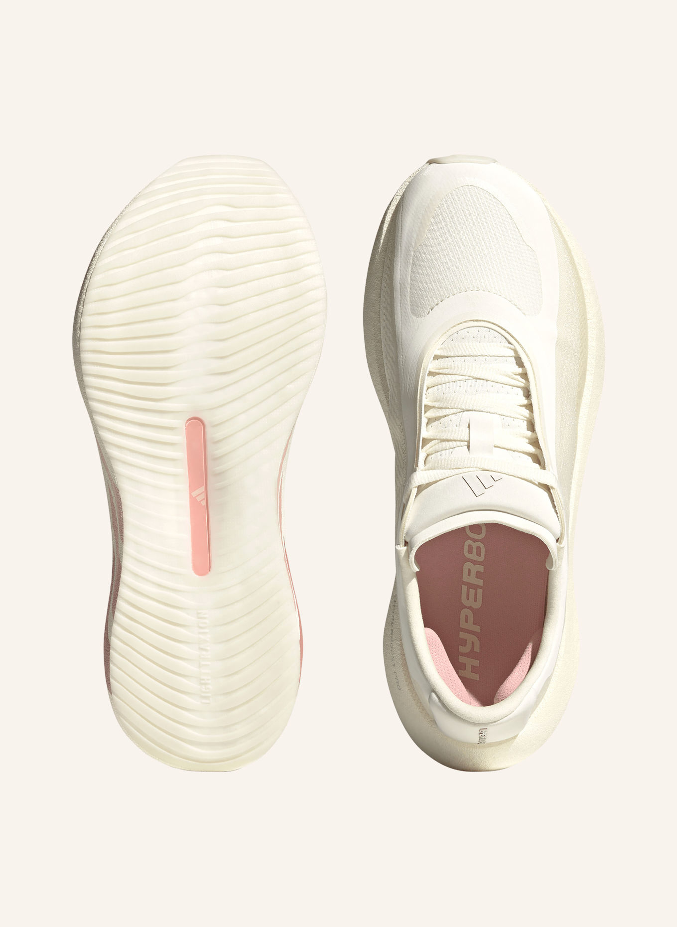 adidas Laufschuhe HYPERBOOST EDGE: ECRU / ROSA