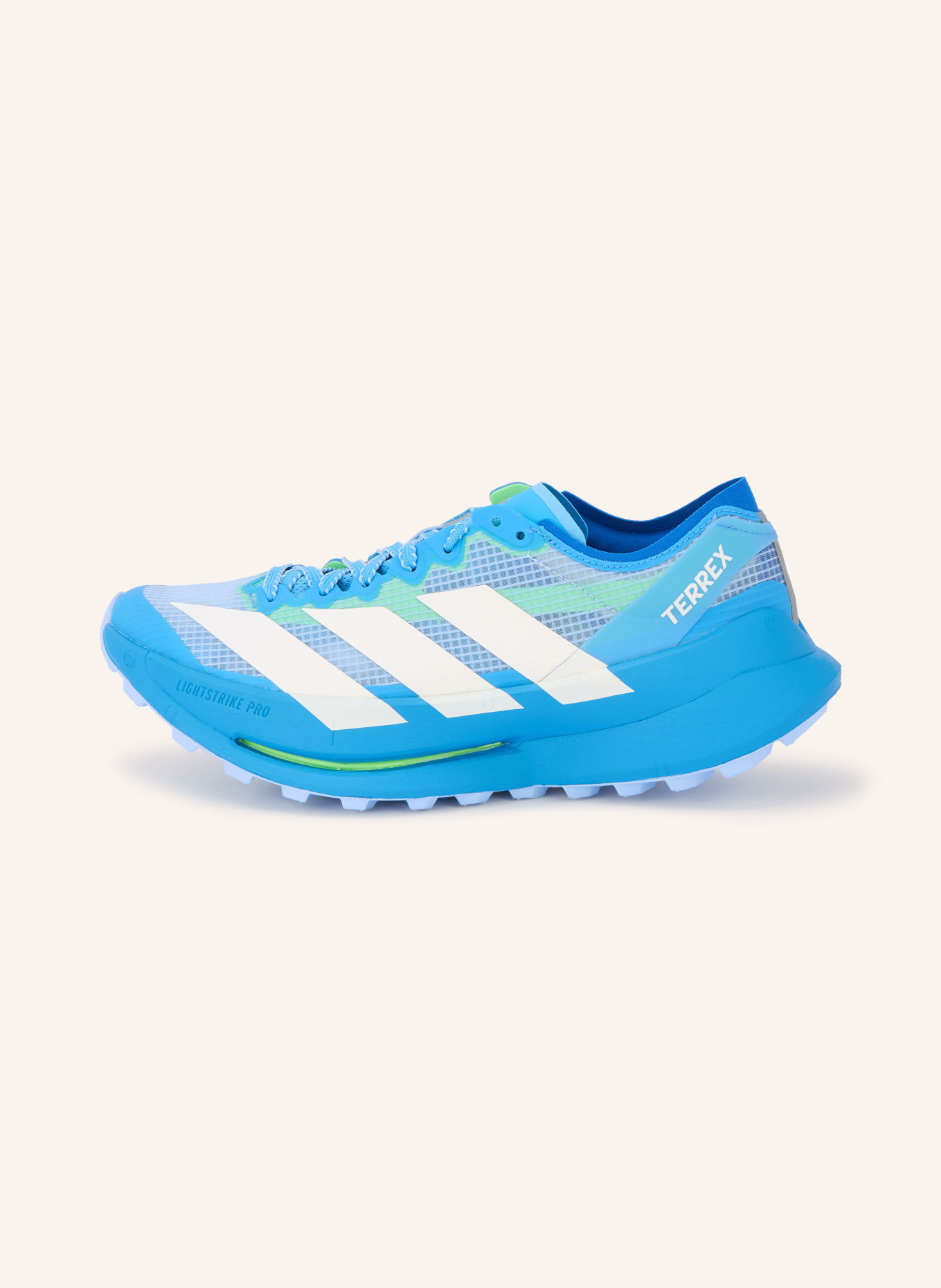 adidas TERREX Běžecké trailové boty TERREX AGRAVIC SPEED ULTRA 2: MODRÁ / NEONOVĚ ZELENÁ / BÍLÁ
