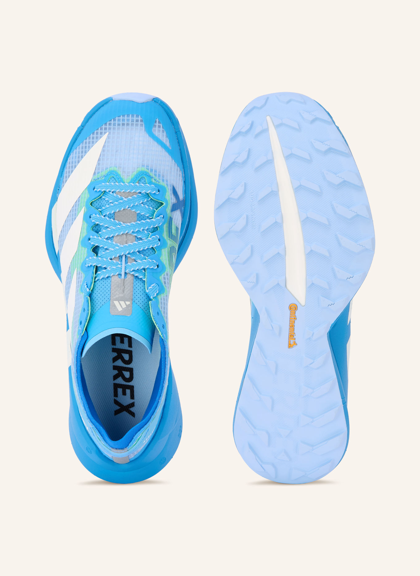 adidas TERREX Běžecké trailové boty TERREX AGRAVIC SPEED ULTRA 2: MODRÁ / NEONOVĚ ZELENÁ / BÍLÁ