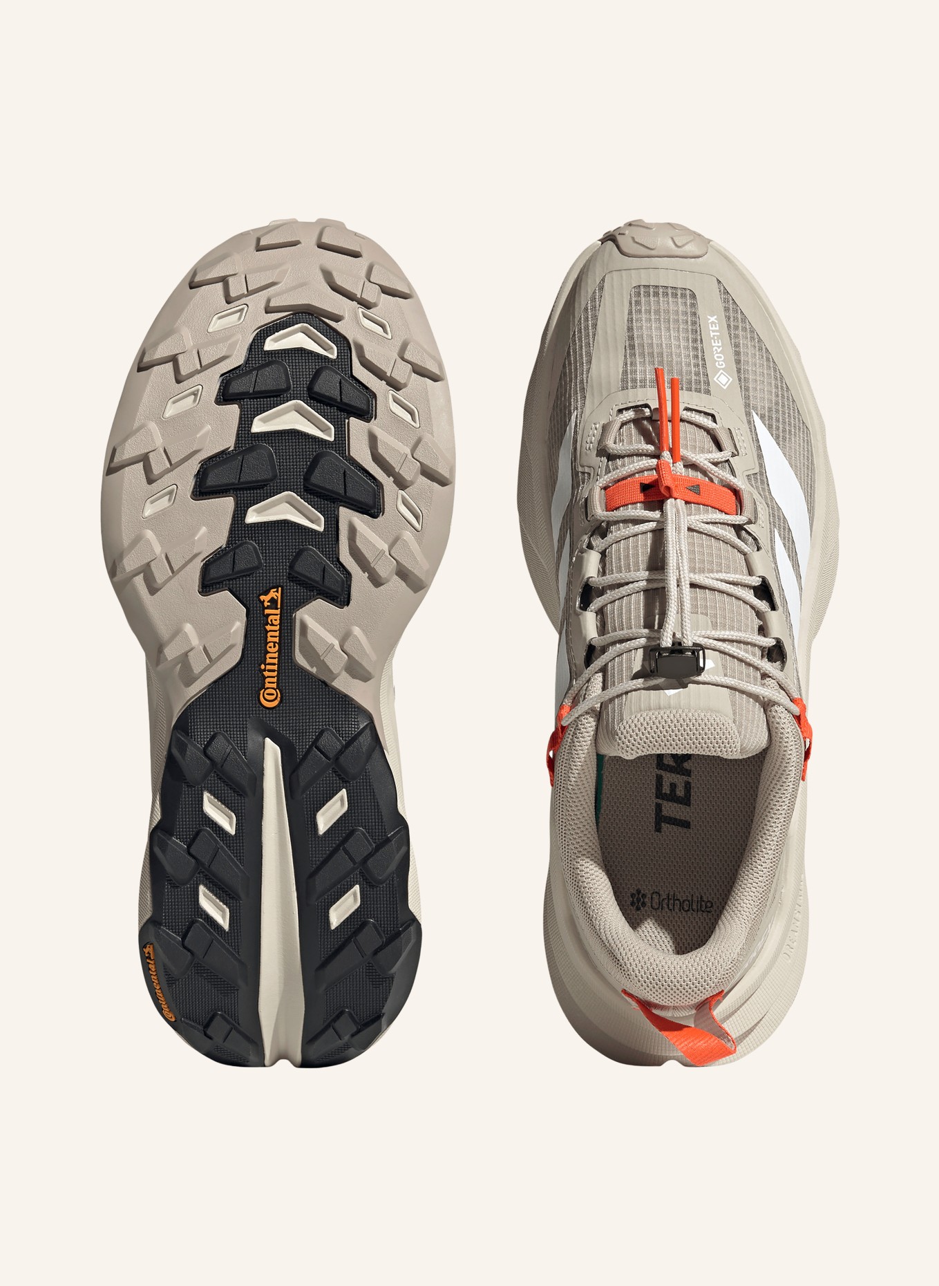 adidas TERREX Vandrestøvler TERREX FREEHIKER SL GTX: LYSEGRÅ / NEONORANGE / HVID
