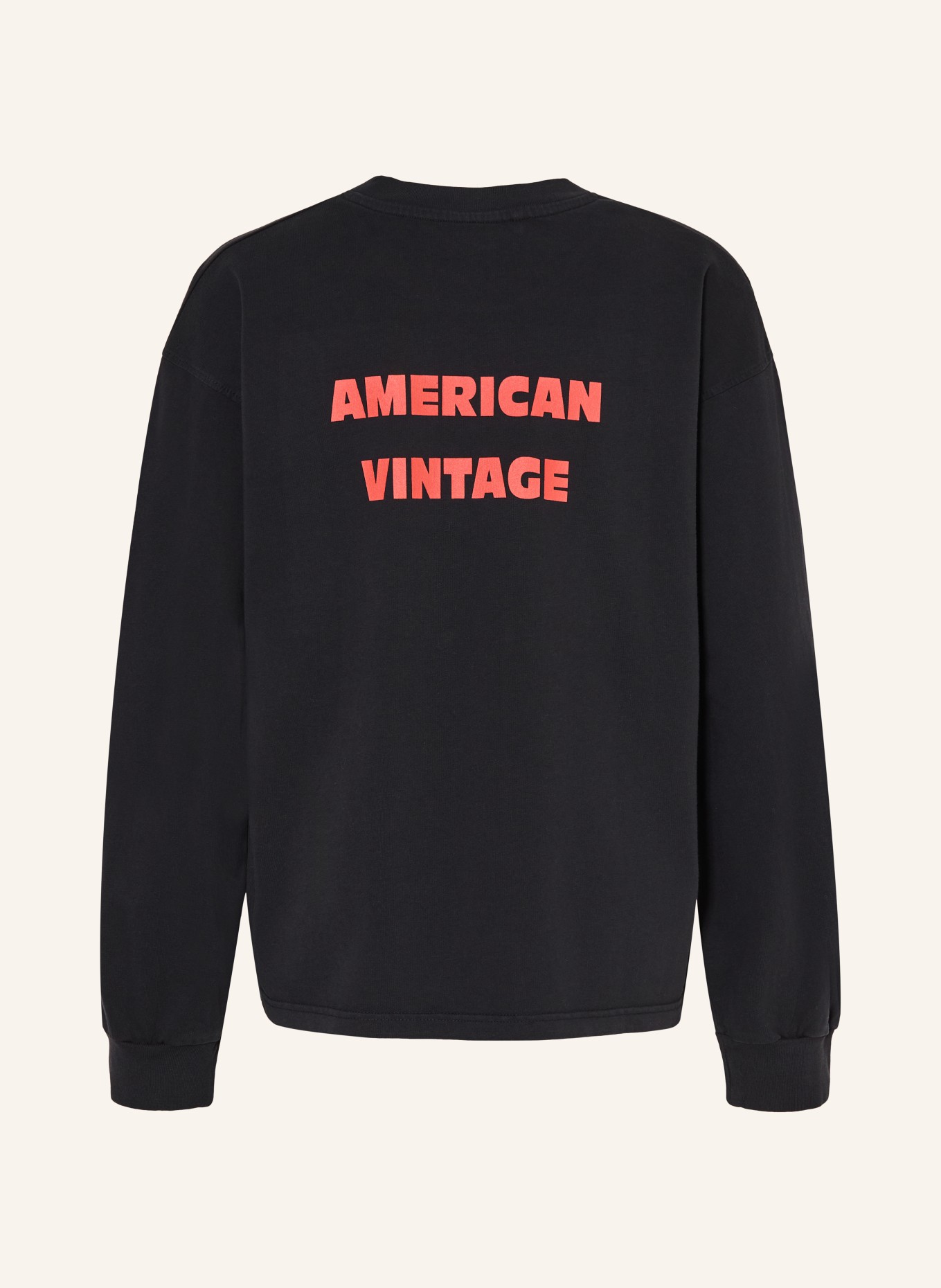 American Vintage Koszulka z długim rękawem: CZARNY