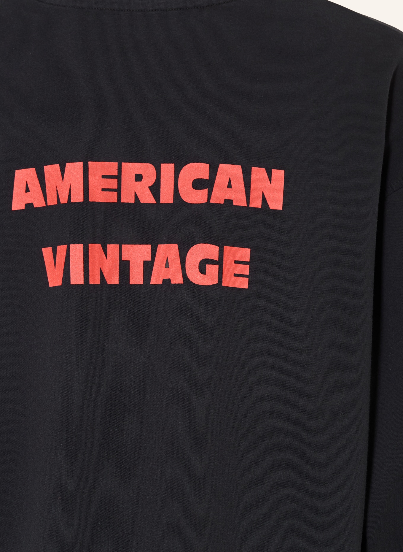 American Vintage Koszulka z długim rękawem: CZARNY