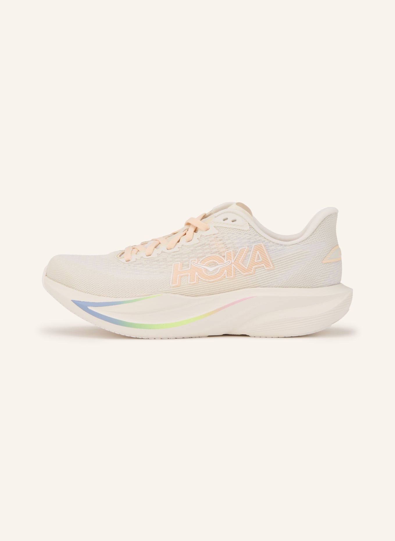 HOKA Laufschuhe MACH 7: HELLORANGE / CREME