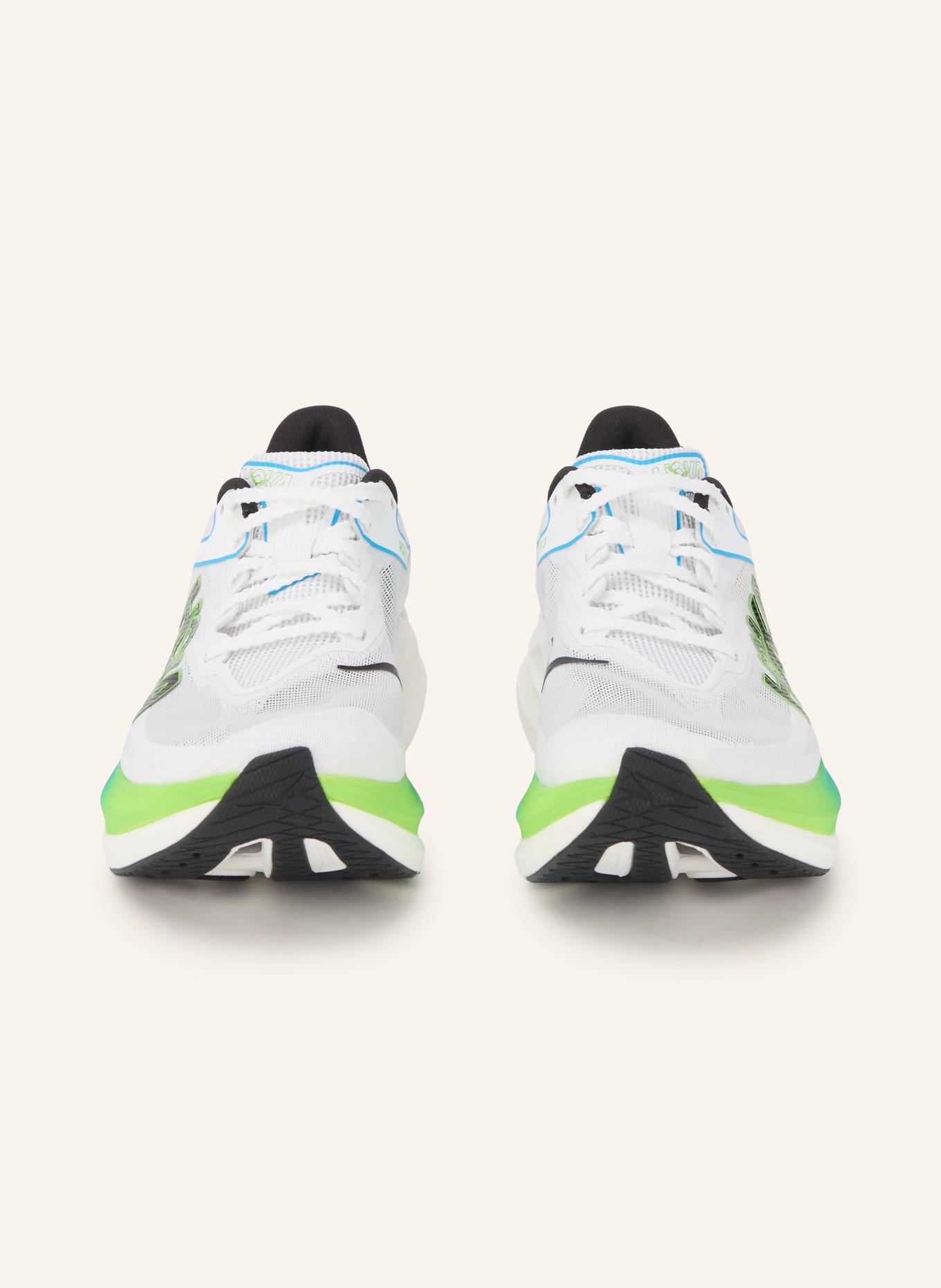 HOKA Laufschuhe U ROCKET X 3: WEISS / HELLGRÜN / HELLBLAU