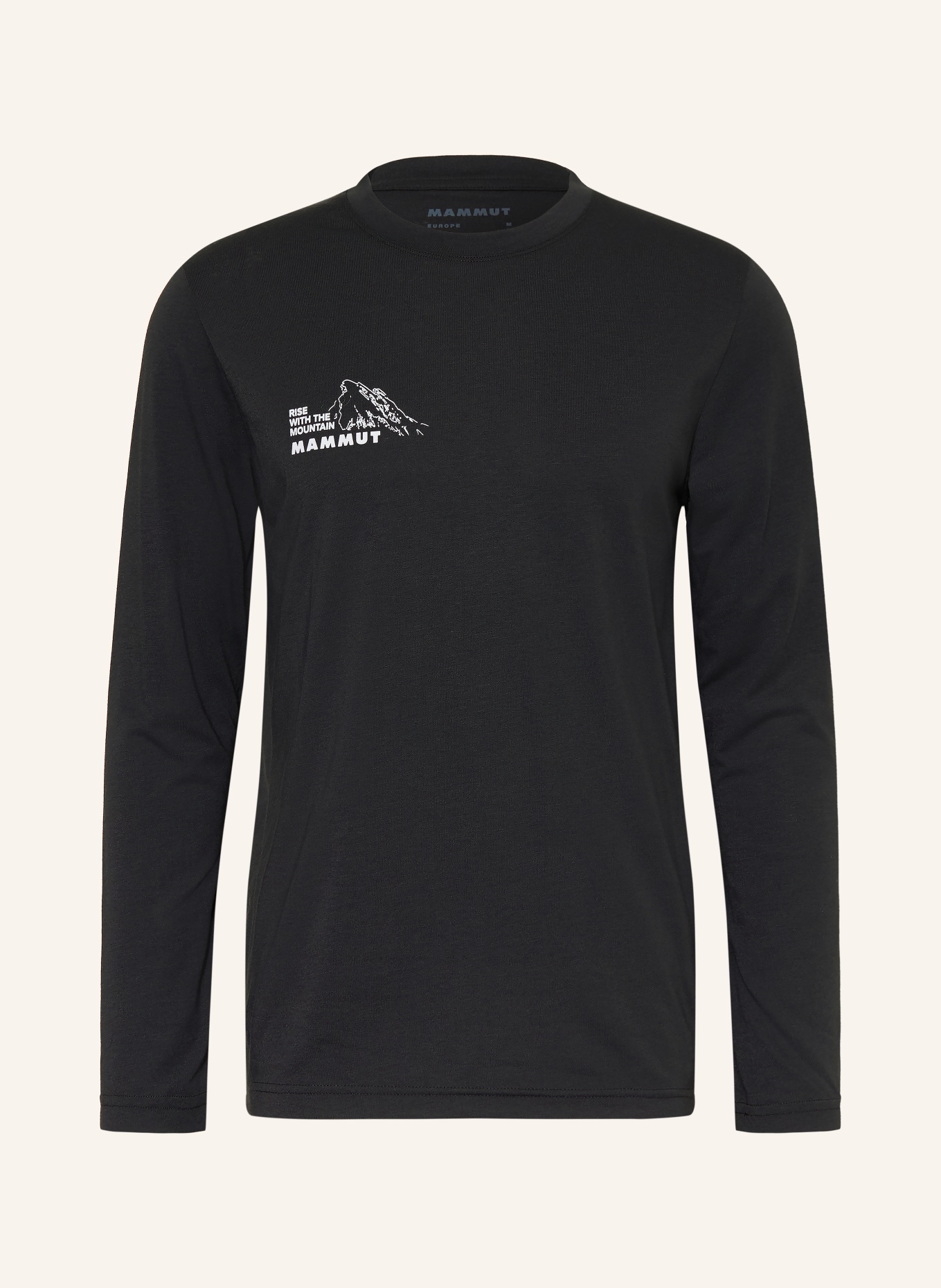 MAMMUT Long-sleeve shirt MOUNTAIN BLUEMLISALPHORN: BLACK