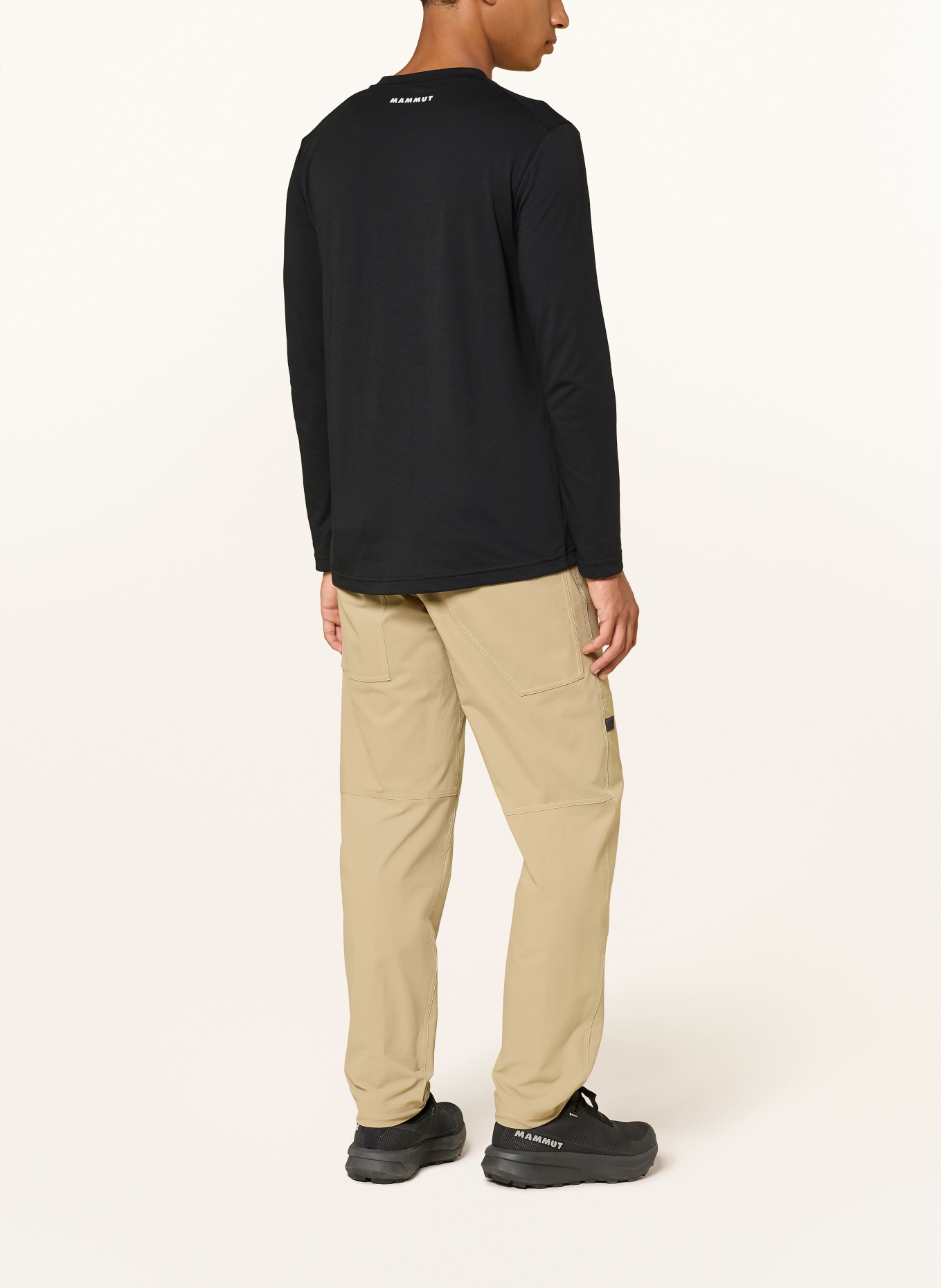 MAMMUT Long-sleeve shirt MOUNTAIN BLUEMLISALPHORN: BLACK