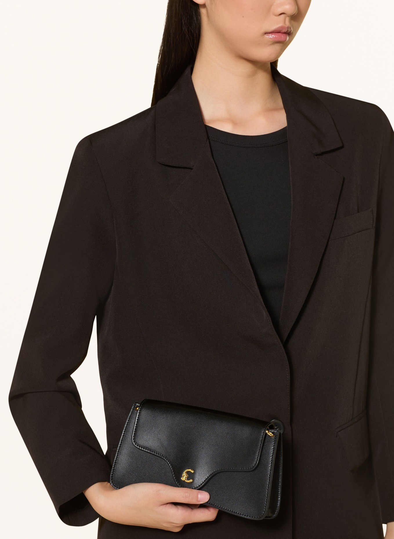 COCCINELLE shoulder bag: BLACK / GOLD