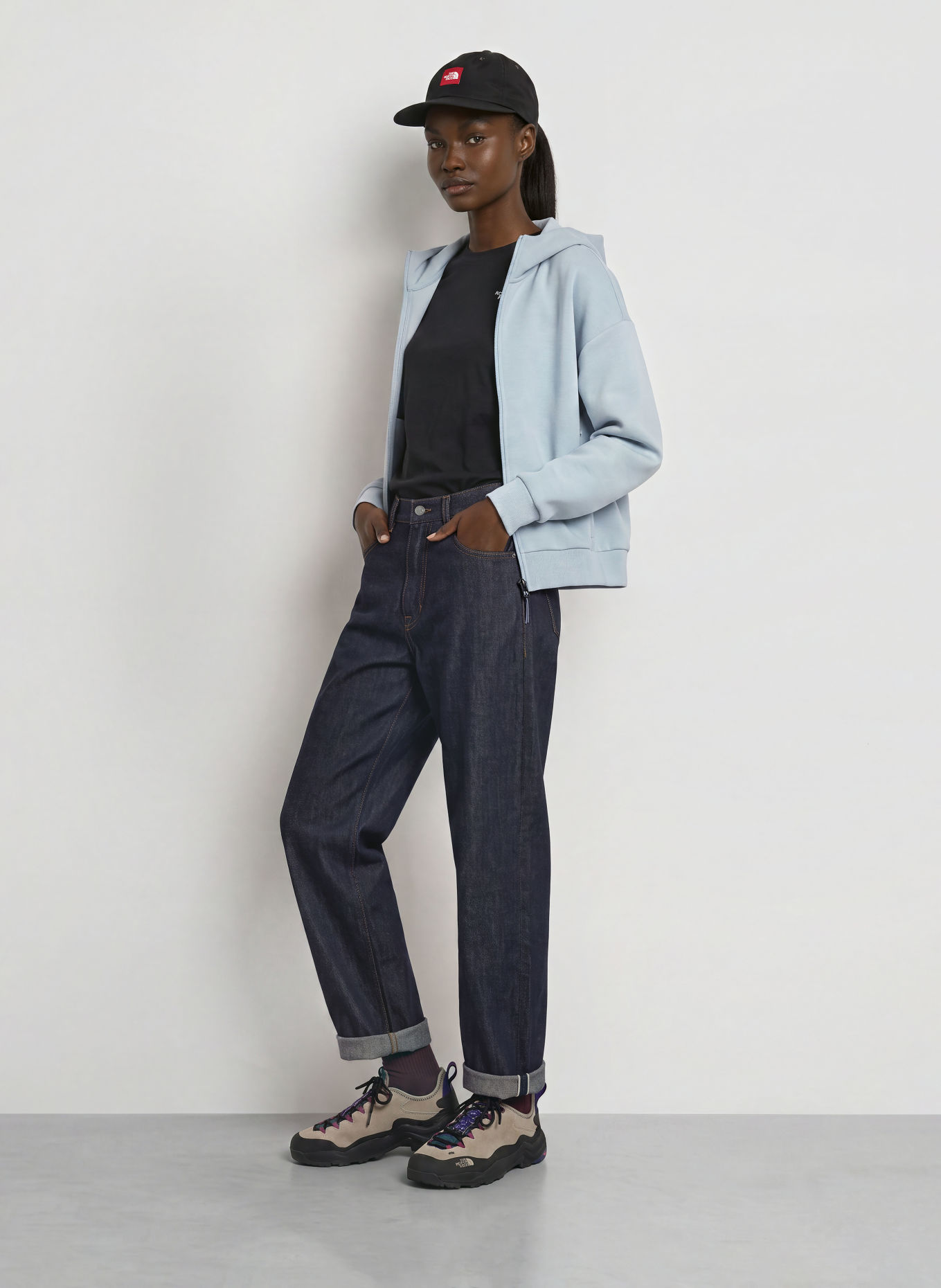 THE NORTH FACE Sweatjacke JAIDA: BLAUGRAU