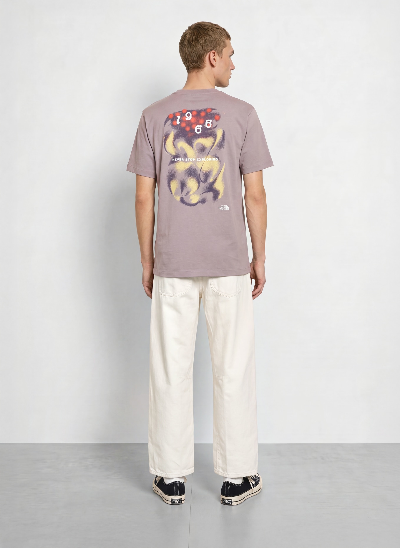 THE NORTH FACE T-shirt 1966 MOTION: LJUSLILA / GUL / VIT