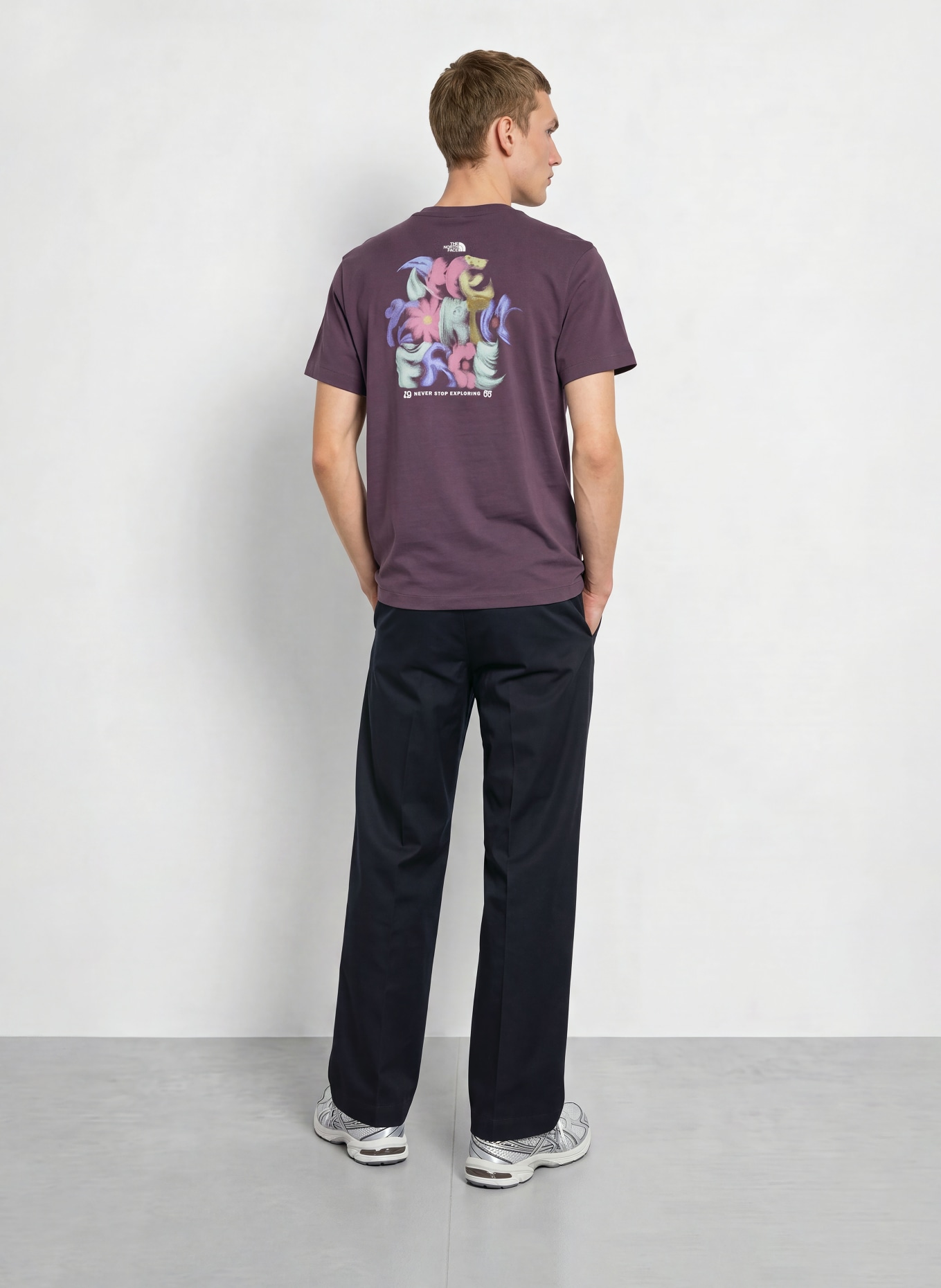 THE NORTH FACE T-shirt 1966 TNF: MÖRKLILA / MINT / VIT