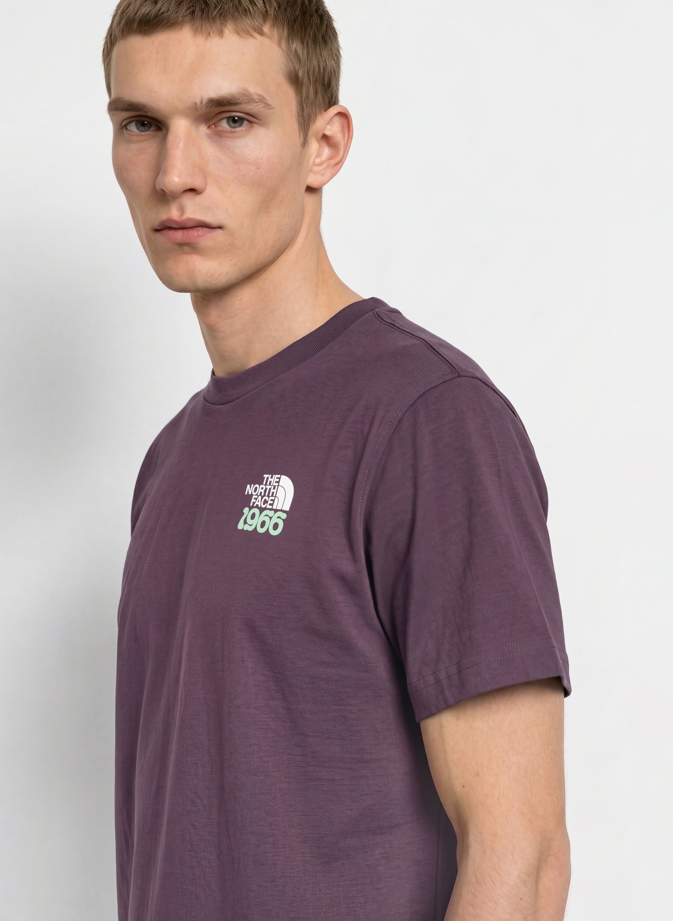 THE NORTH FACE T-shirt 1966 TNF: MÖRKLILA / MINT / VIT