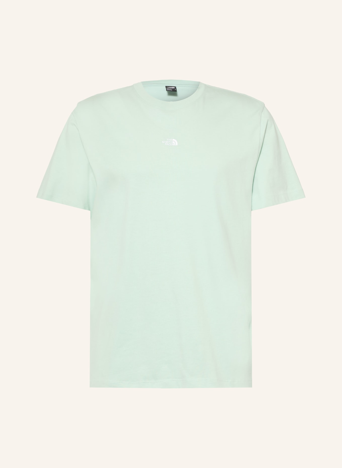 THE NORTH FACE T-shirt ESSENTIAL CENTER: LJUSGRÖN / VIT
