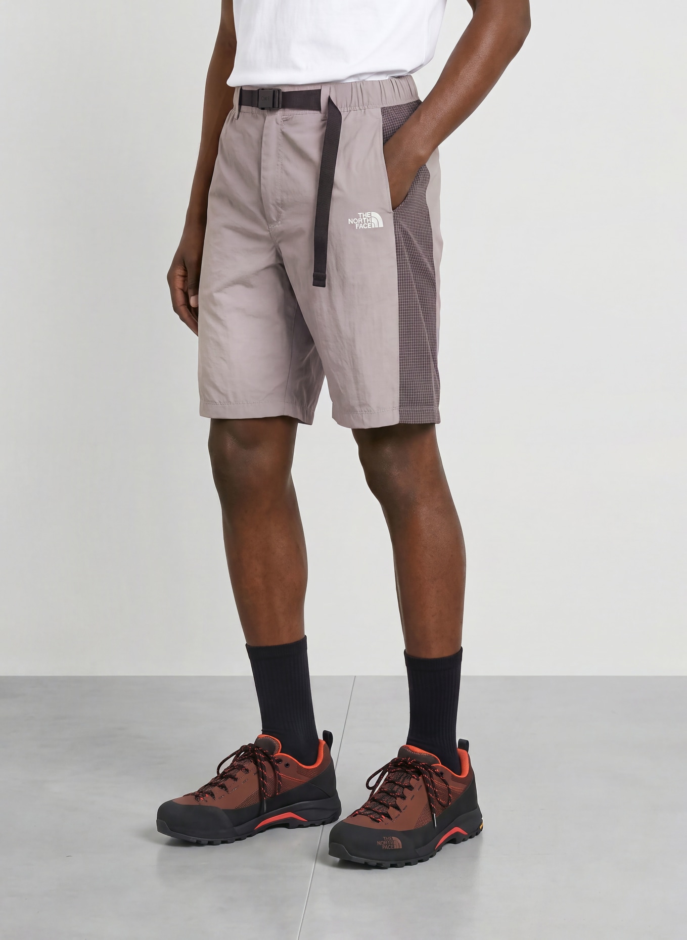 THE NORTH FACE Shorts NSE Loose Fit: GRÅ / LILA