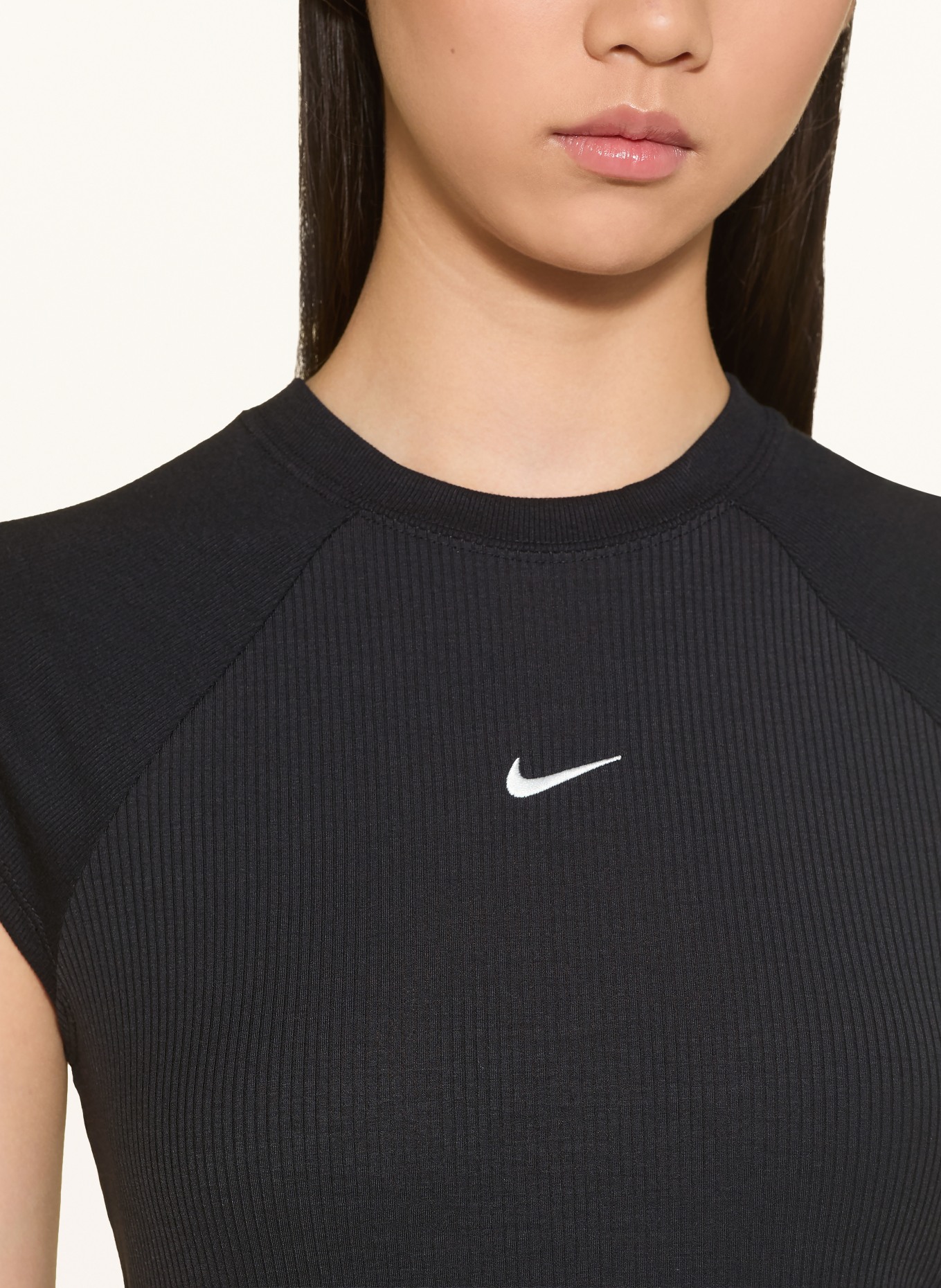 Nike Top CHILL KNIT: SCHWARZ