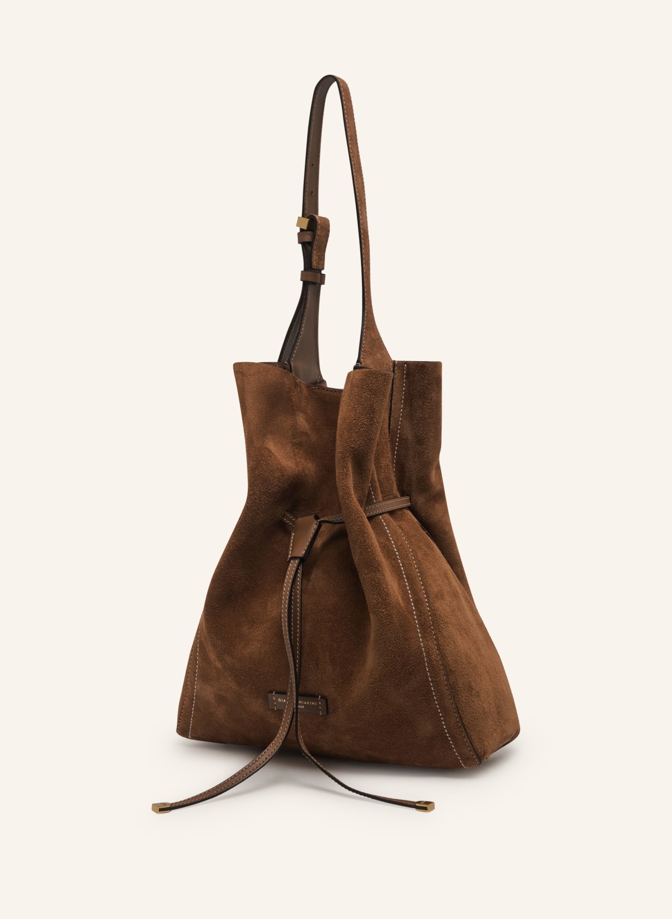 GIANNI CHIARINI Torba SIENNA: KONIAKOWY / ZŁOTY