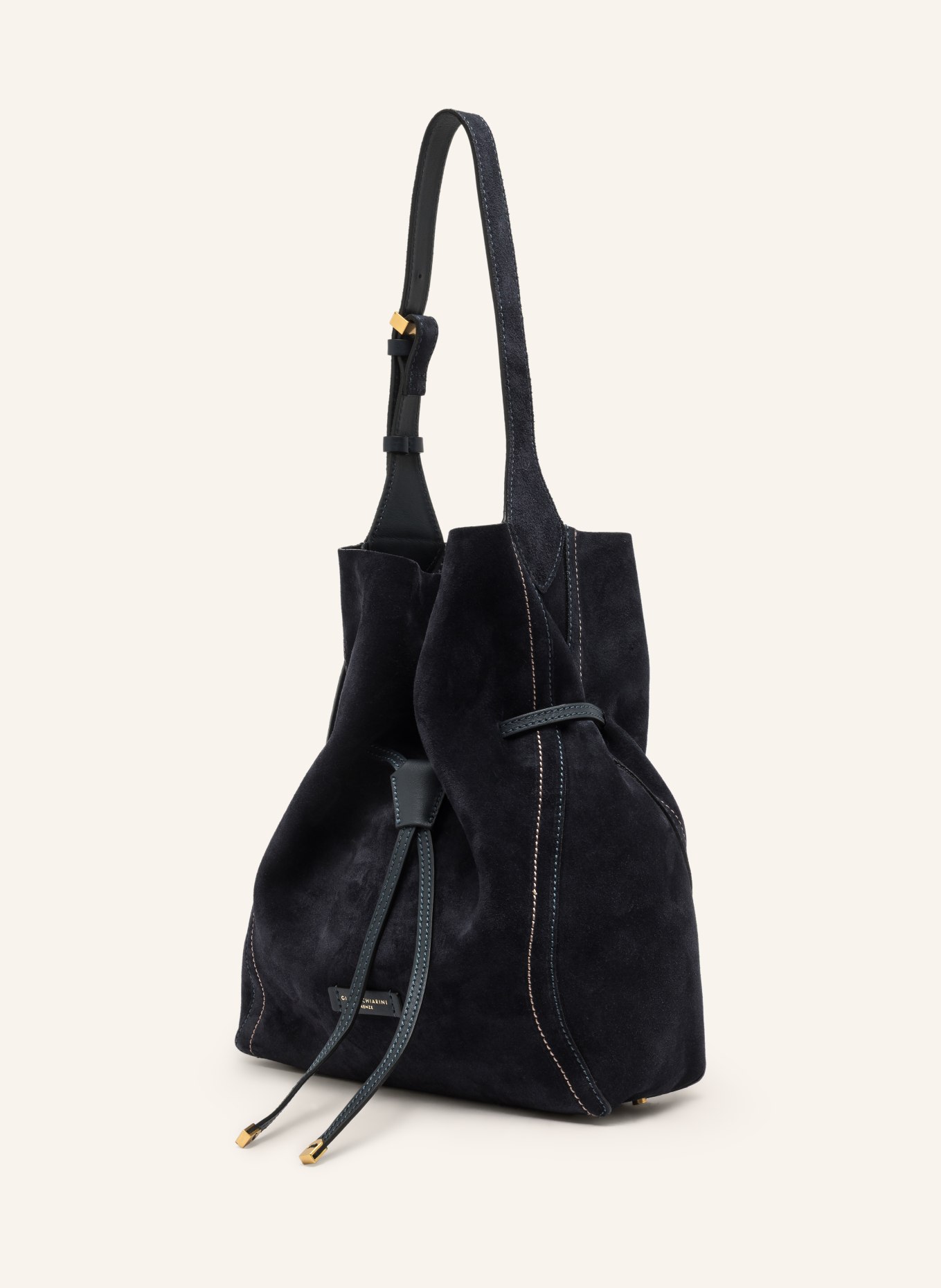 GIANNI CHIARINI Tas SIENNA: DONKERBLAUW / GOUD