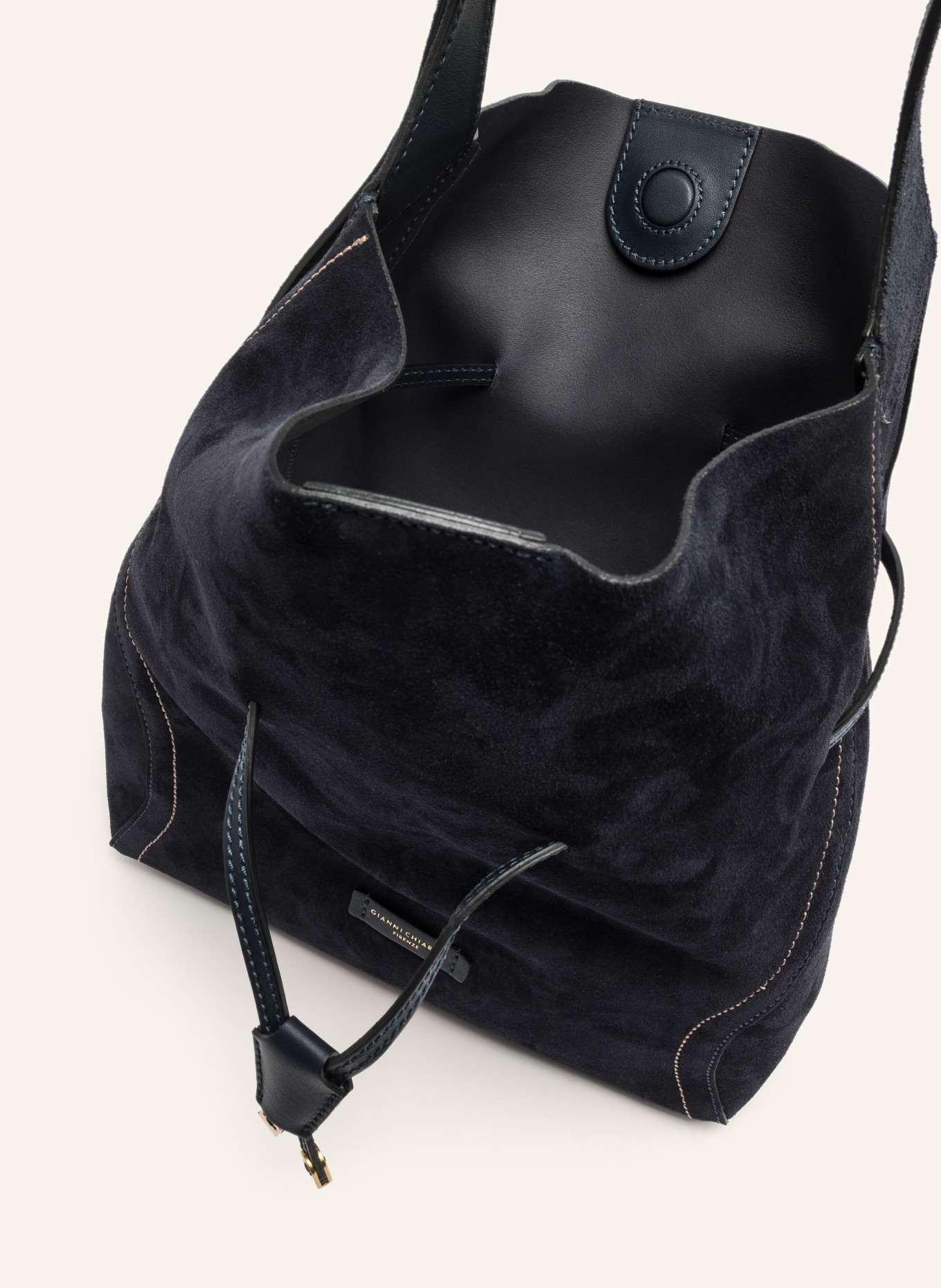 GIANNI CHIARINI Tas SIENNA: DONKERBLAUW / GOUD