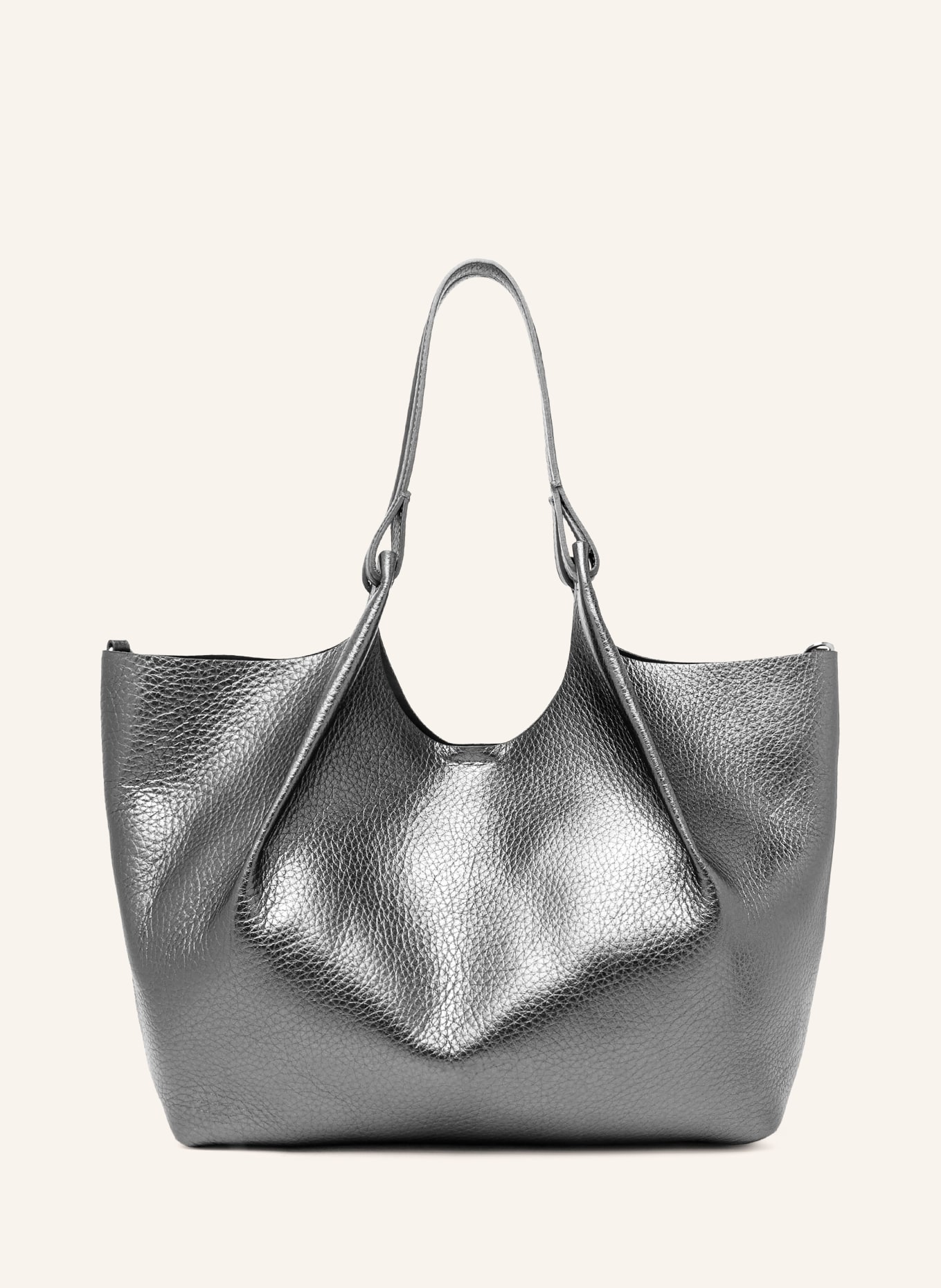 GIANNI CHIARINI Shopper DUA XL mit Pouch: PLATIN