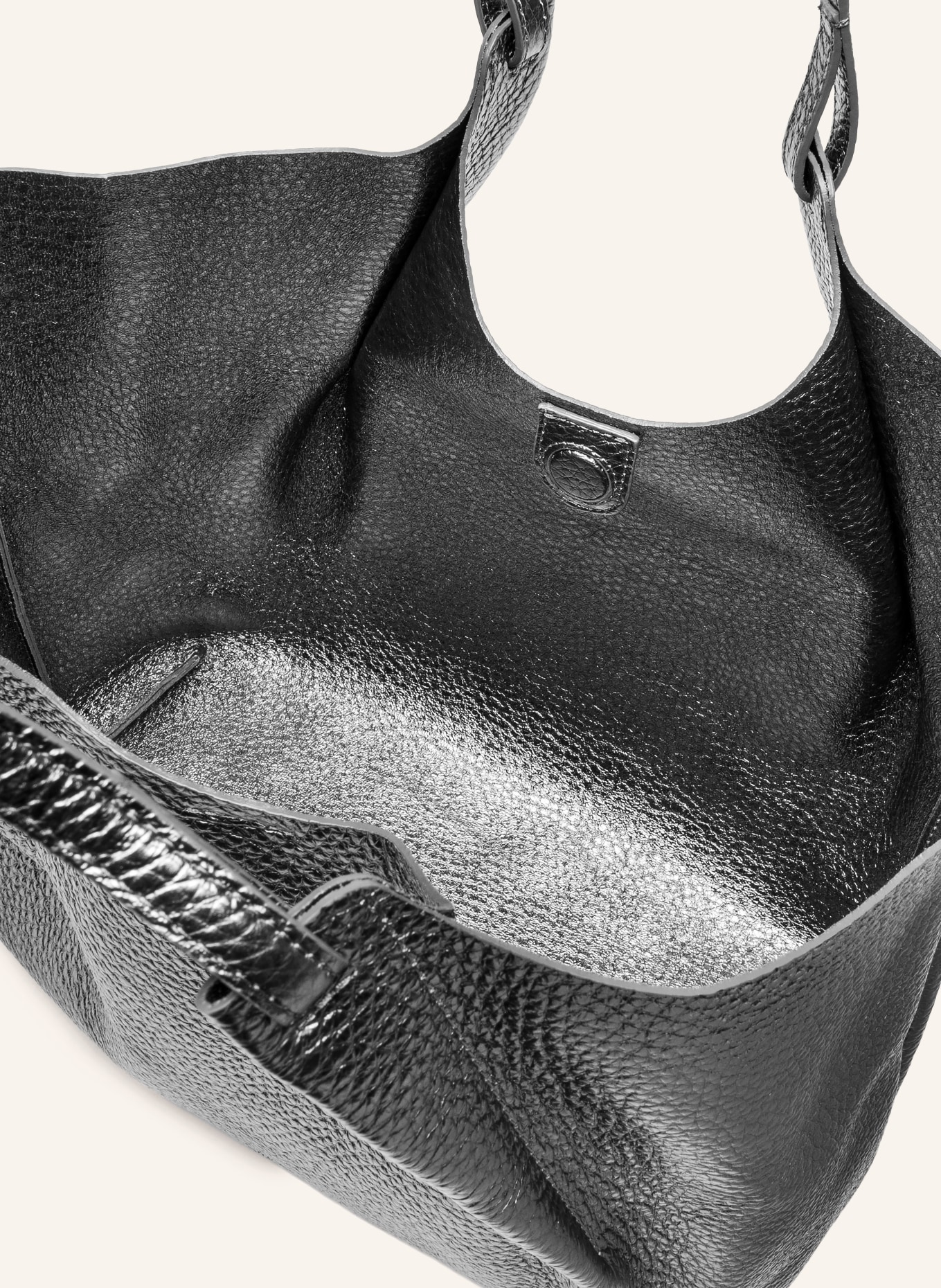 GIANNI CHIARINI Shopper DUA XL mit Pouch: PLATIN