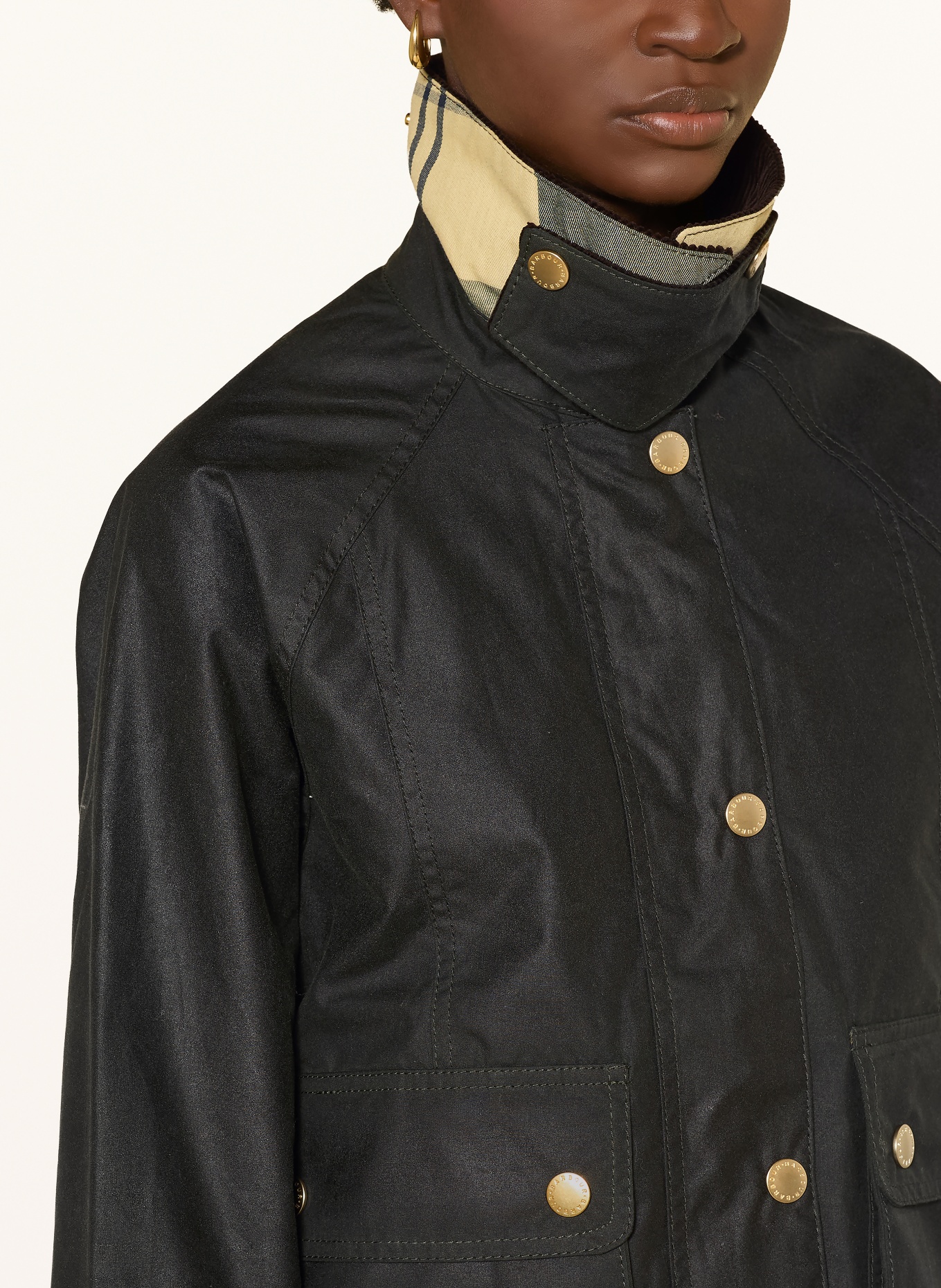 Barbour Fieldjacket BEADNELL: DUNKELGRÜN / DUNKELBRAUN