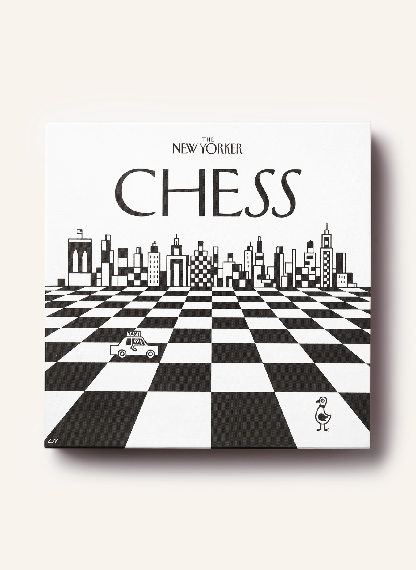 PRINTWORKS Bordspel Schaken CHESS NYC: ZWART / WIT