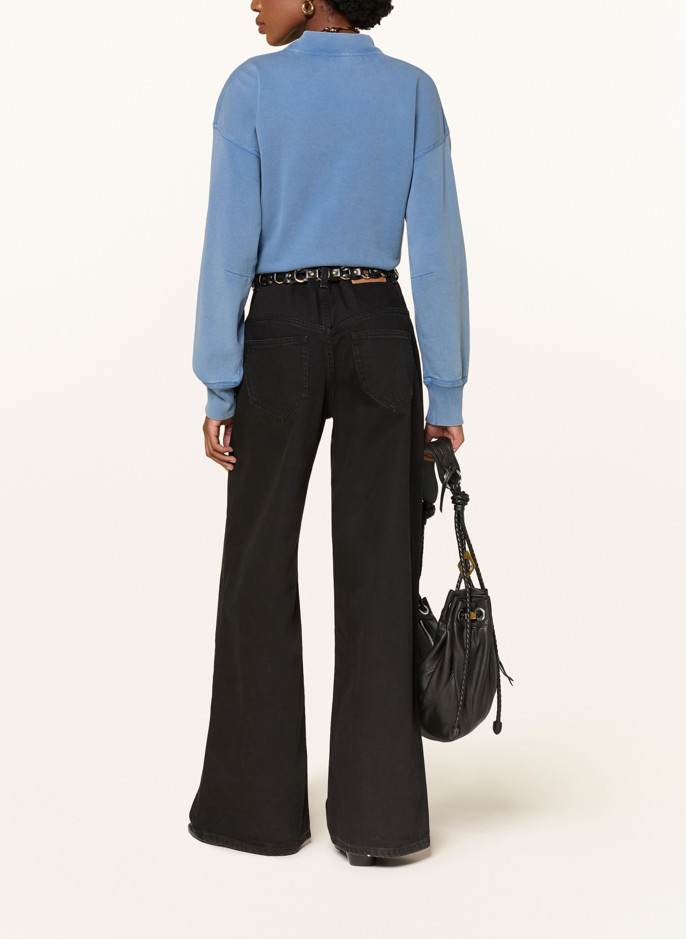 MARANT ÉTOILE AKI sweatshirt: BLUE / LIGHT BLUE