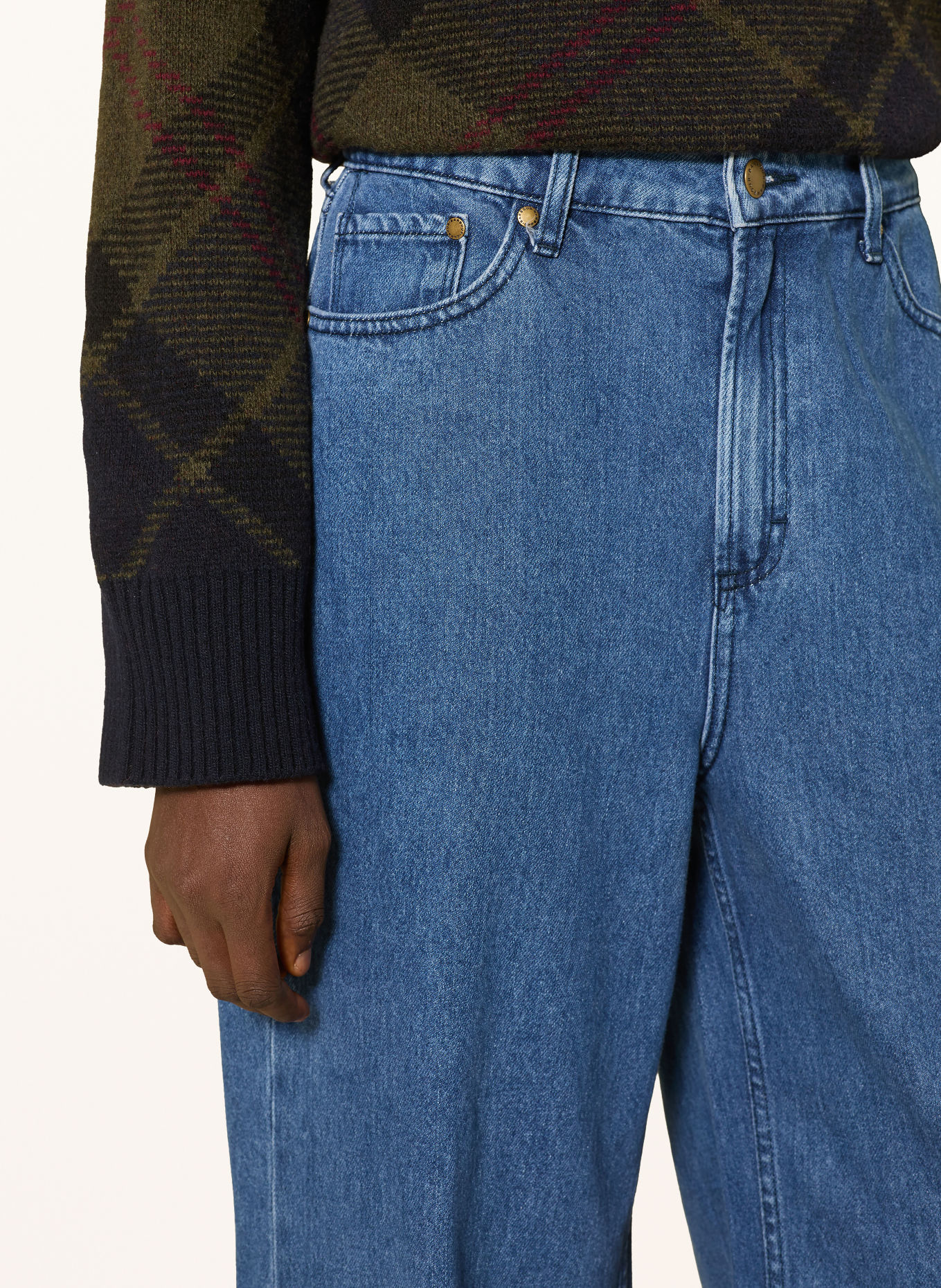 Barbour Jeans med brede ben MAISIE: IN72 Dark Indigo Wash