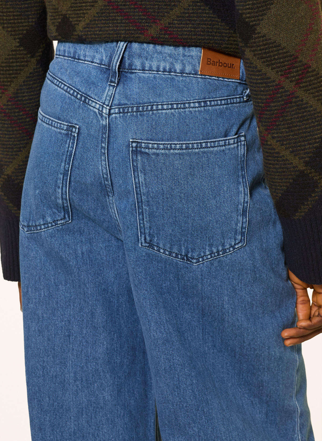 Barbour Jeans med brede ben MAISIE: IN72 Dark Indigo Wash