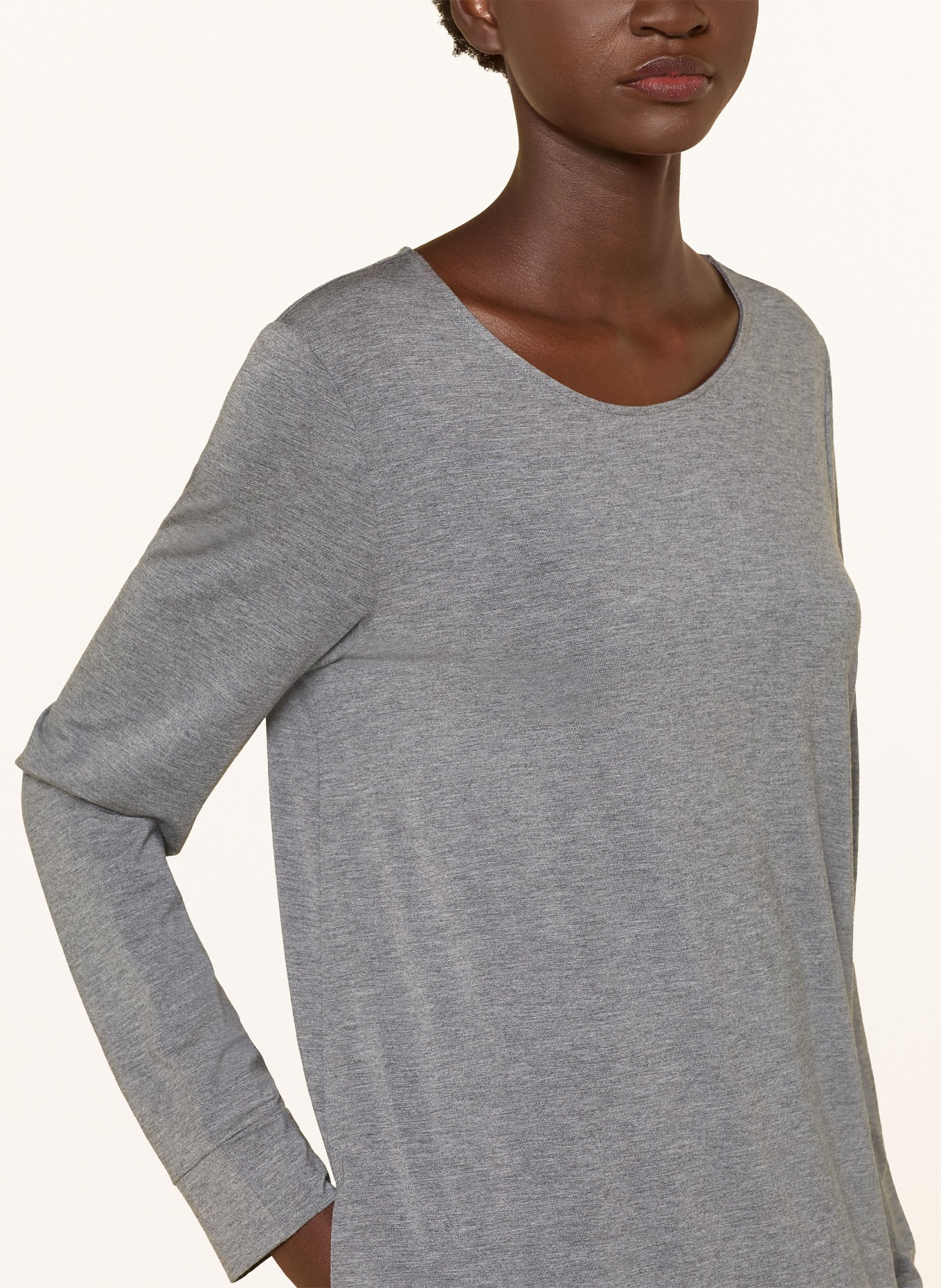 HANRO Nachthemd NATURAL ELEGANCE: GRAU