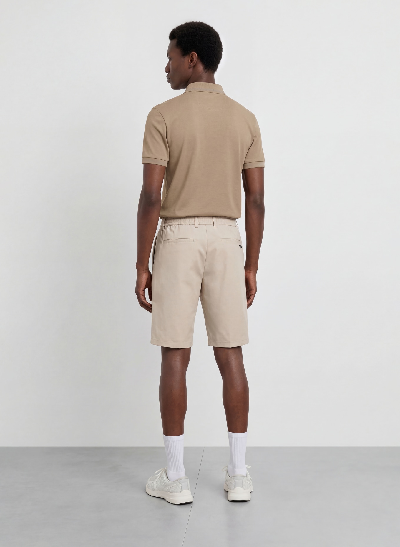 BOSS Koszulka polo z pikowanym wzorem PIO: KHAKI