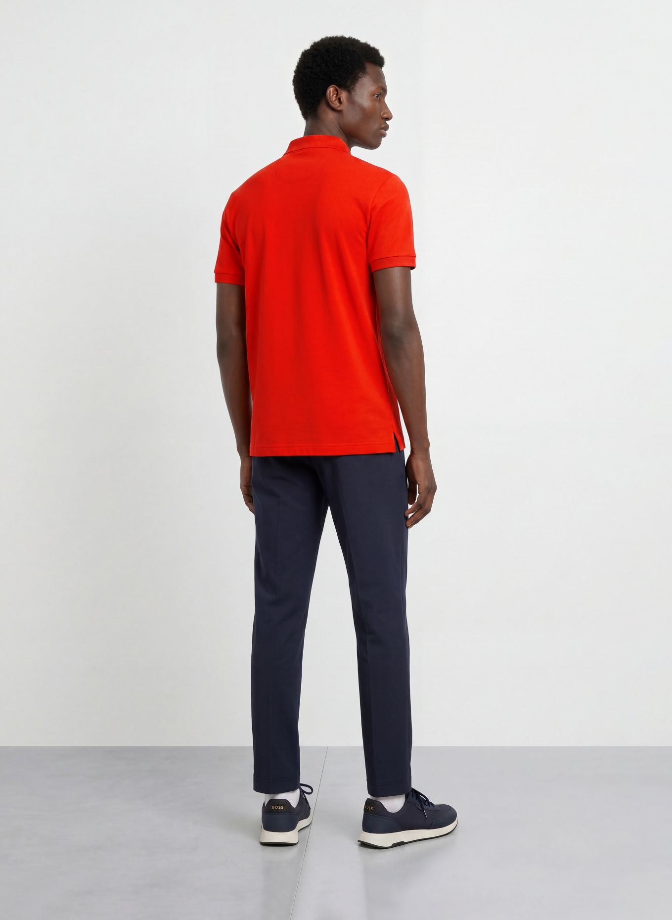 BOSS Tricou polo din piqué PIO: ROȘU