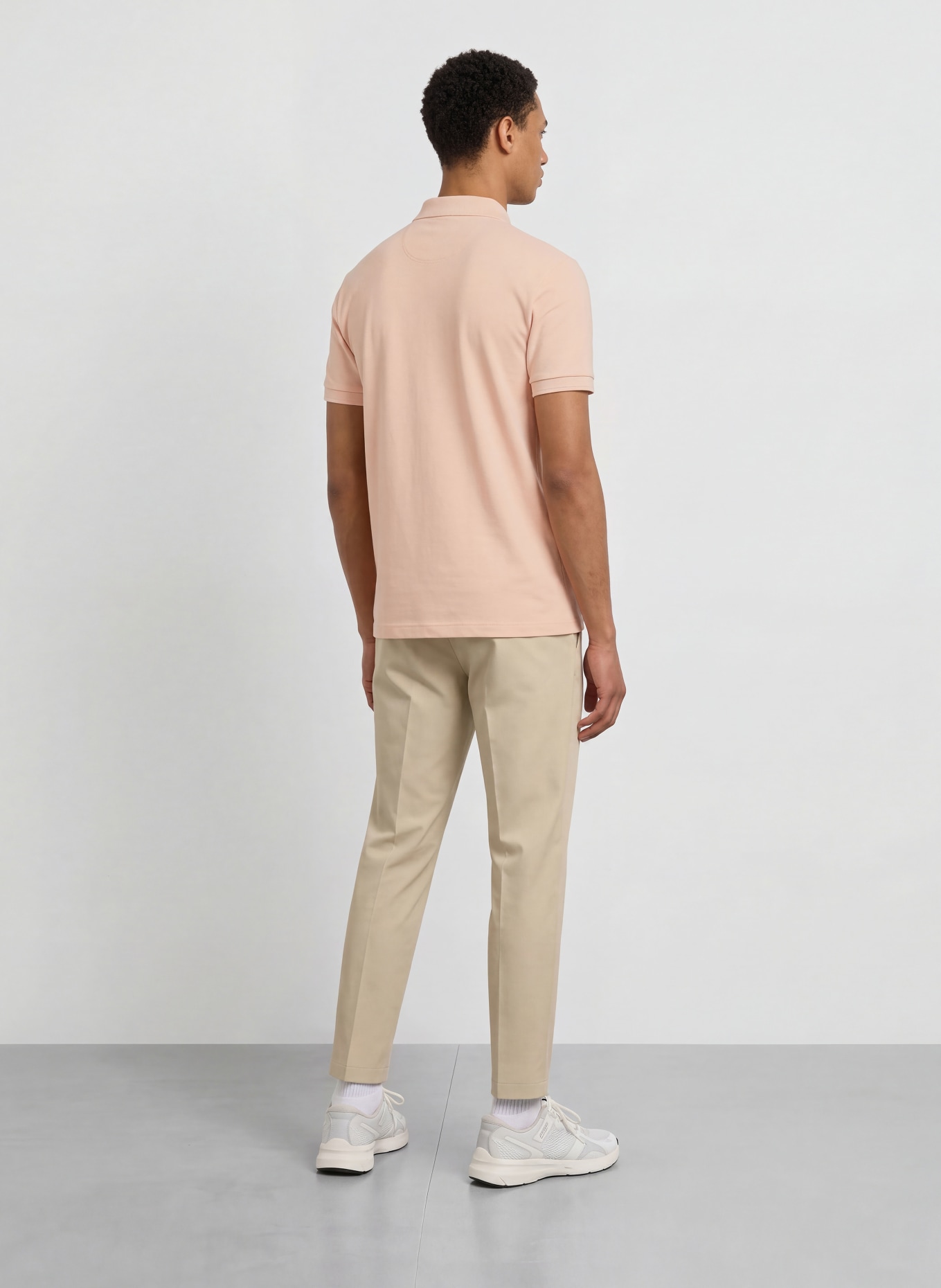 BOSS Polo piqué PIO: ORANGE CLAIR