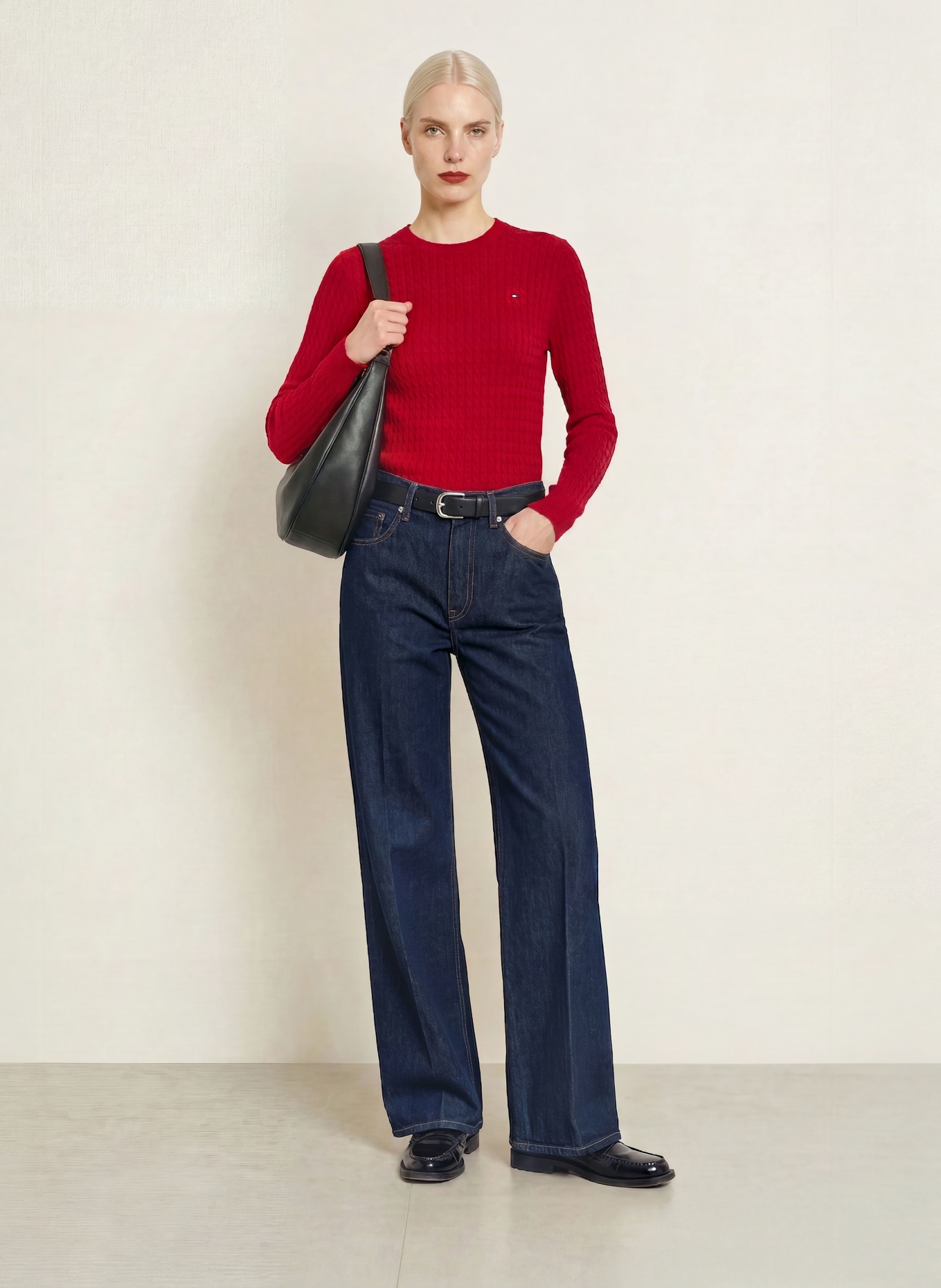TOMMY HILFIGER Wide-leg jeans: 1AR Rinse New Doreen