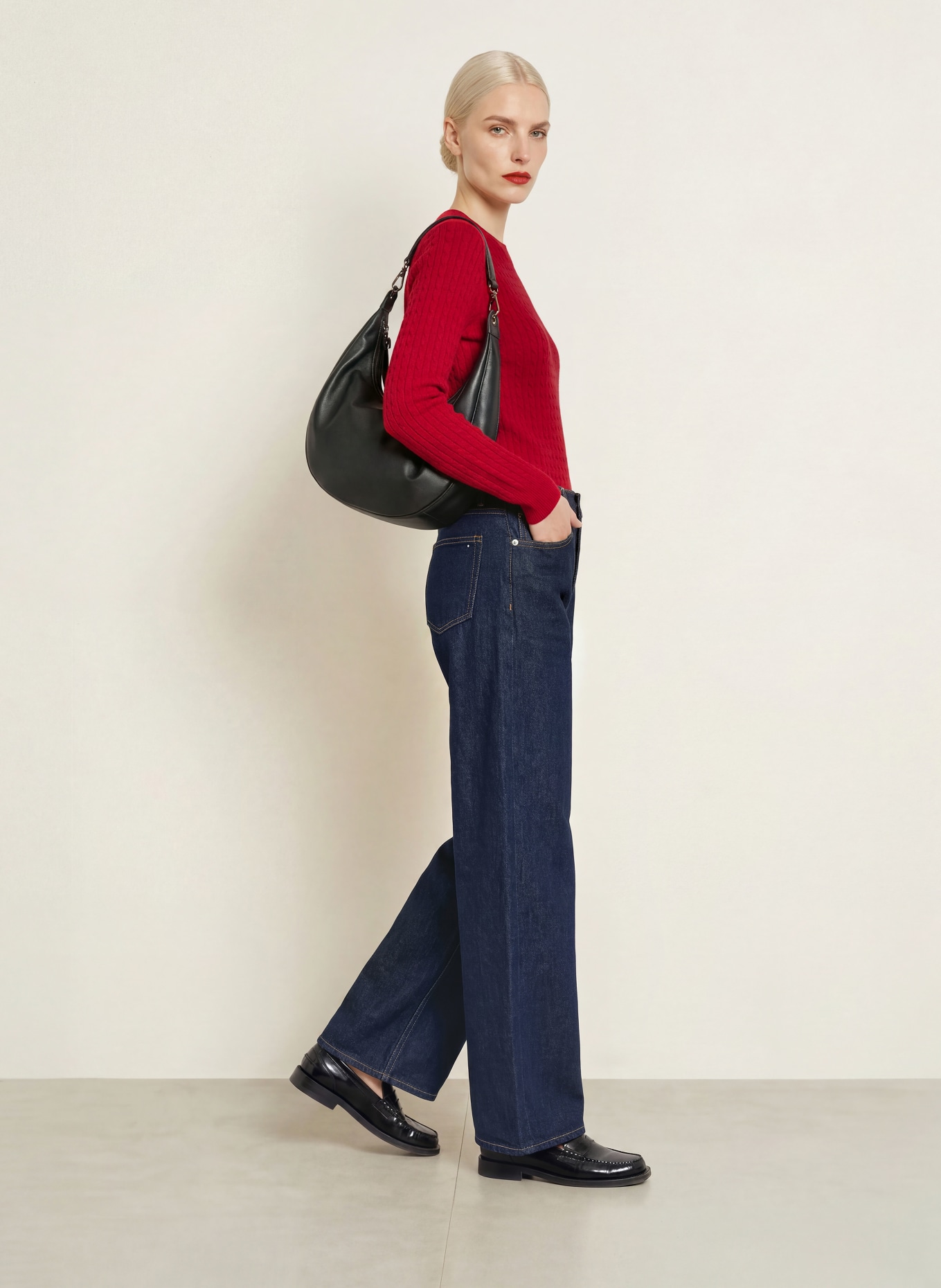 TOMMY HILFIGER Wide-leg jeans: 1AR Rinse New Doreen